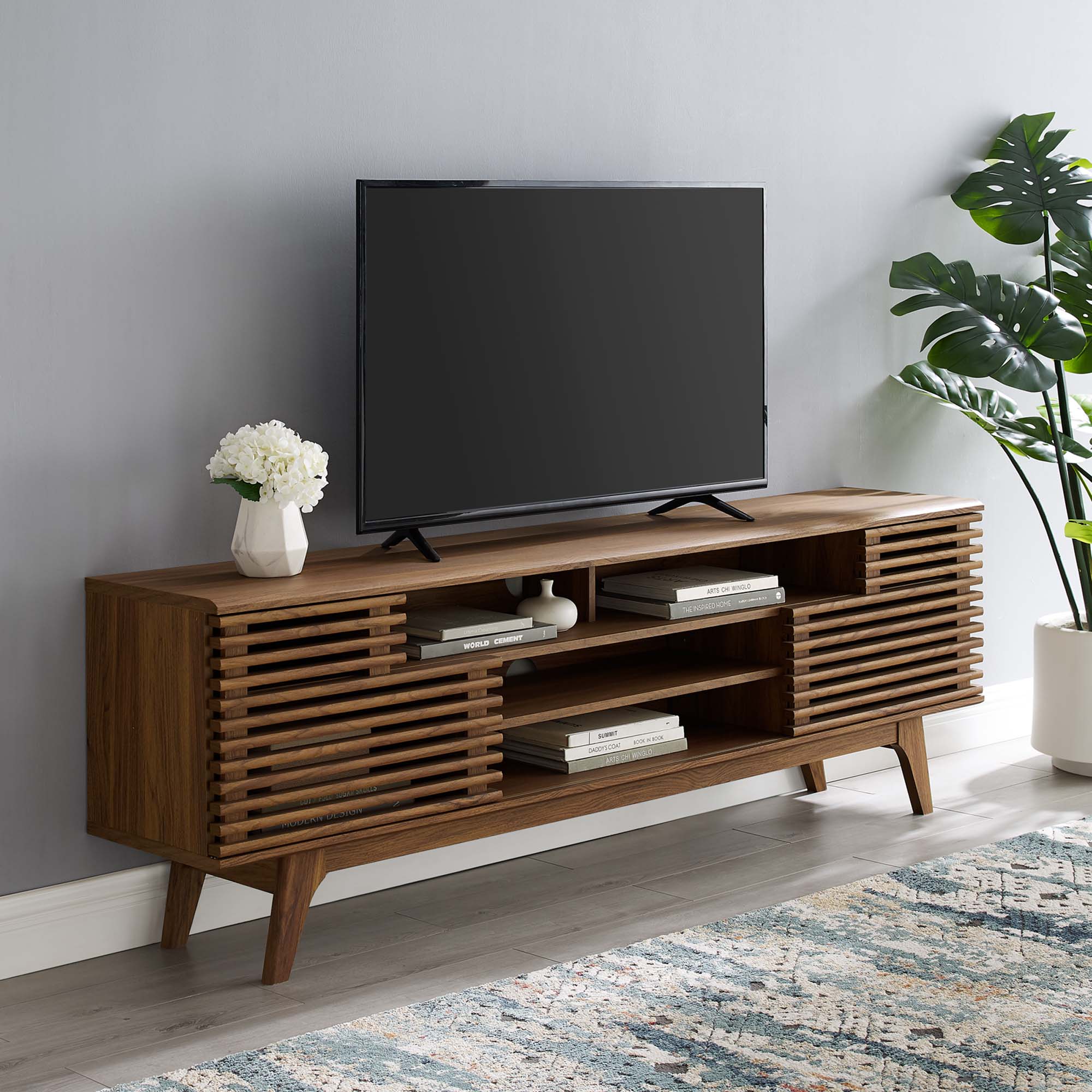 Modway Render 71" Mid-Century Media Console TV Stand