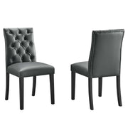Modway Duchess Vinyl Dining Chair Set of 2