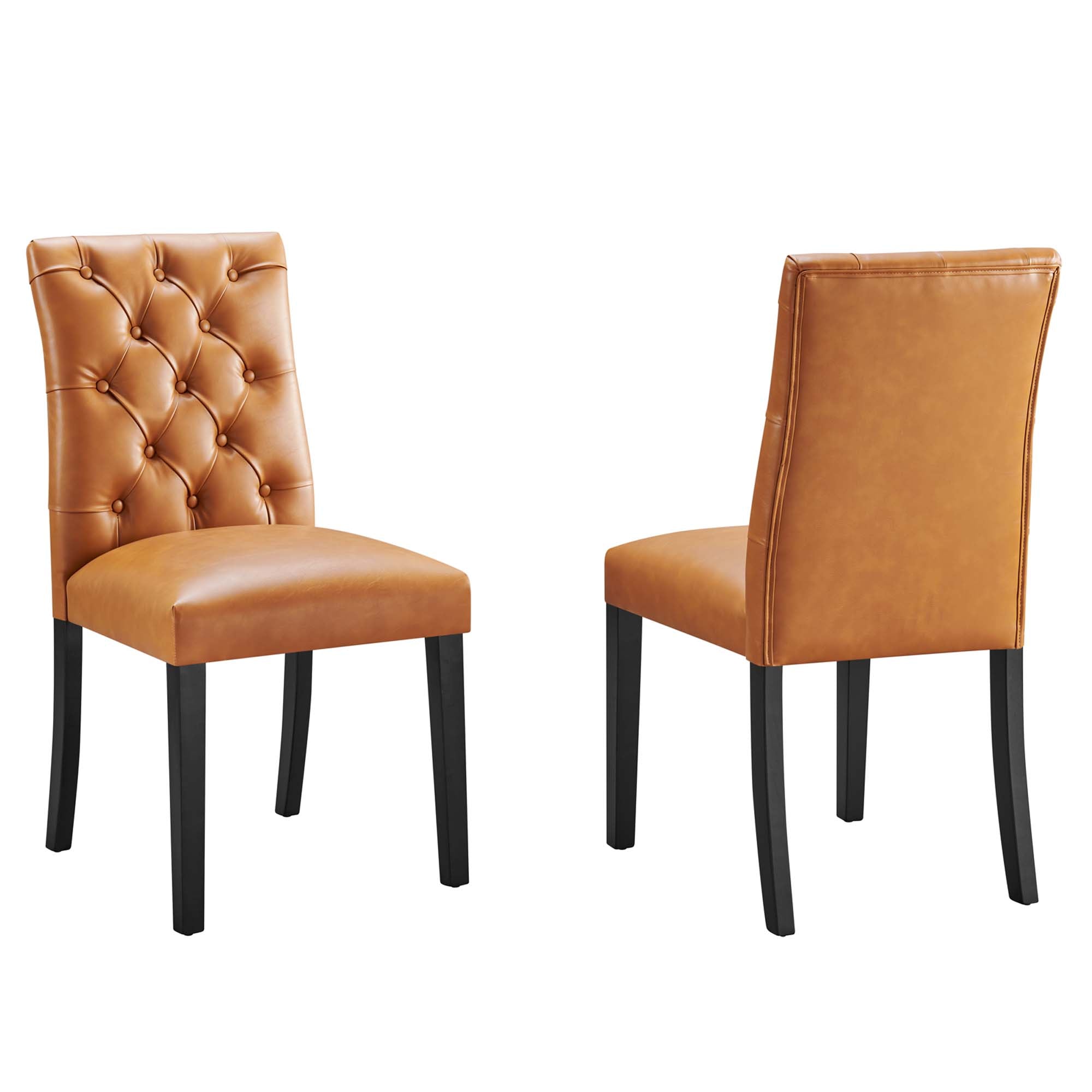 Modway Duchess Vinyl Dining Chair Set of 2