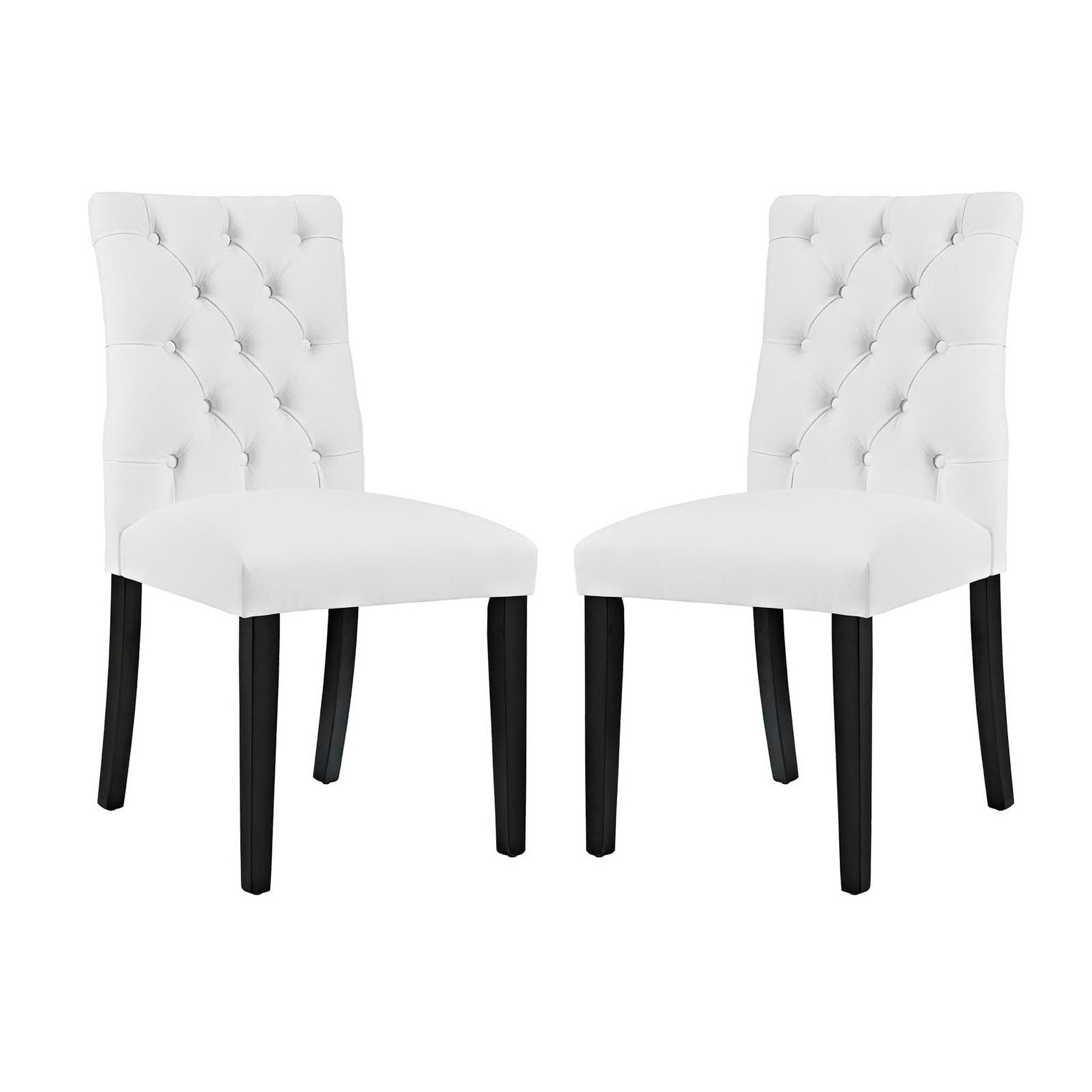 Modway Duchess Vinyl Dining Chair Set of 2