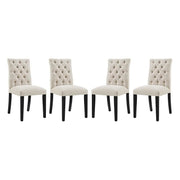 Modway Duchess Fabric Dining Chair Set of 4