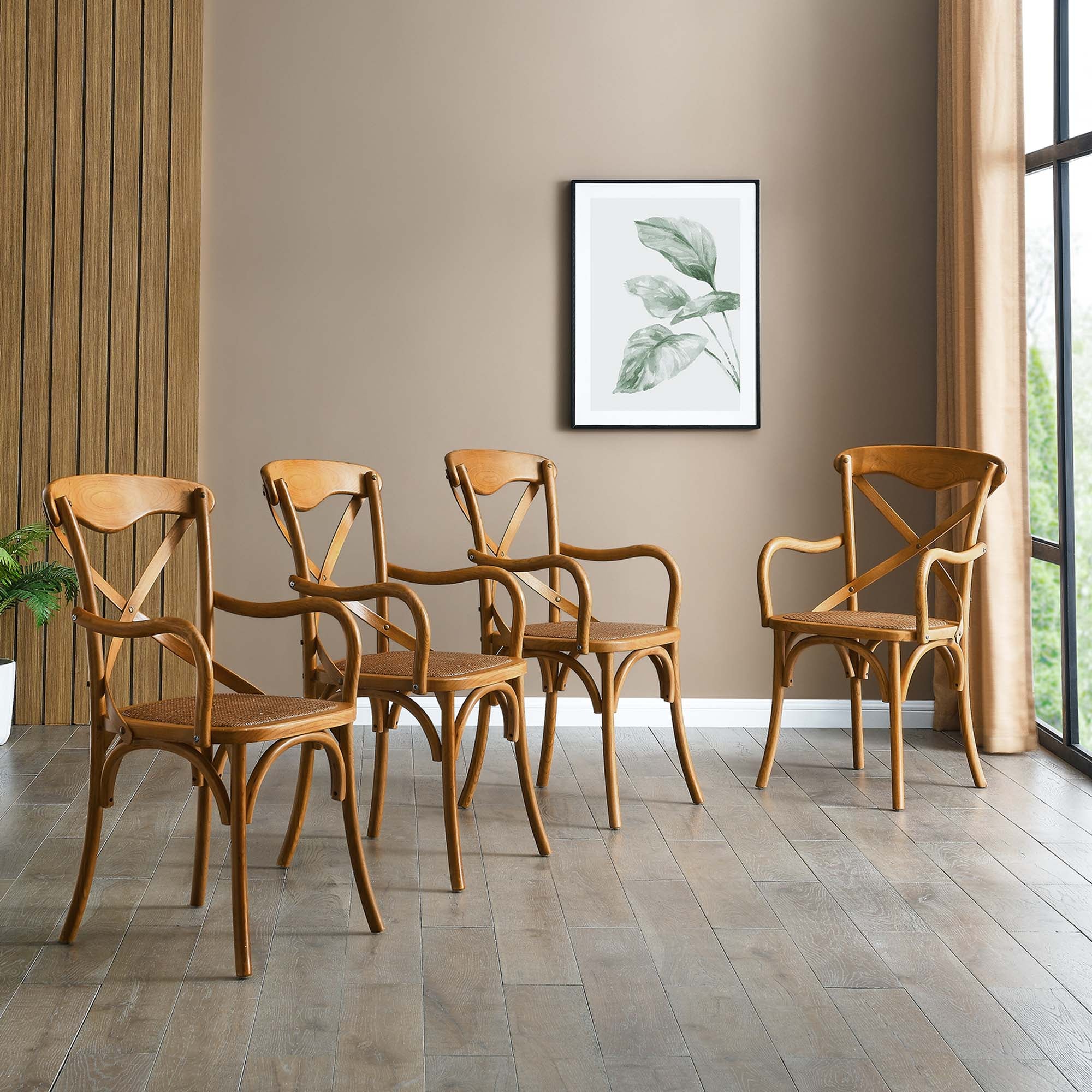 Modway Gear Dining Armchair Set of 4