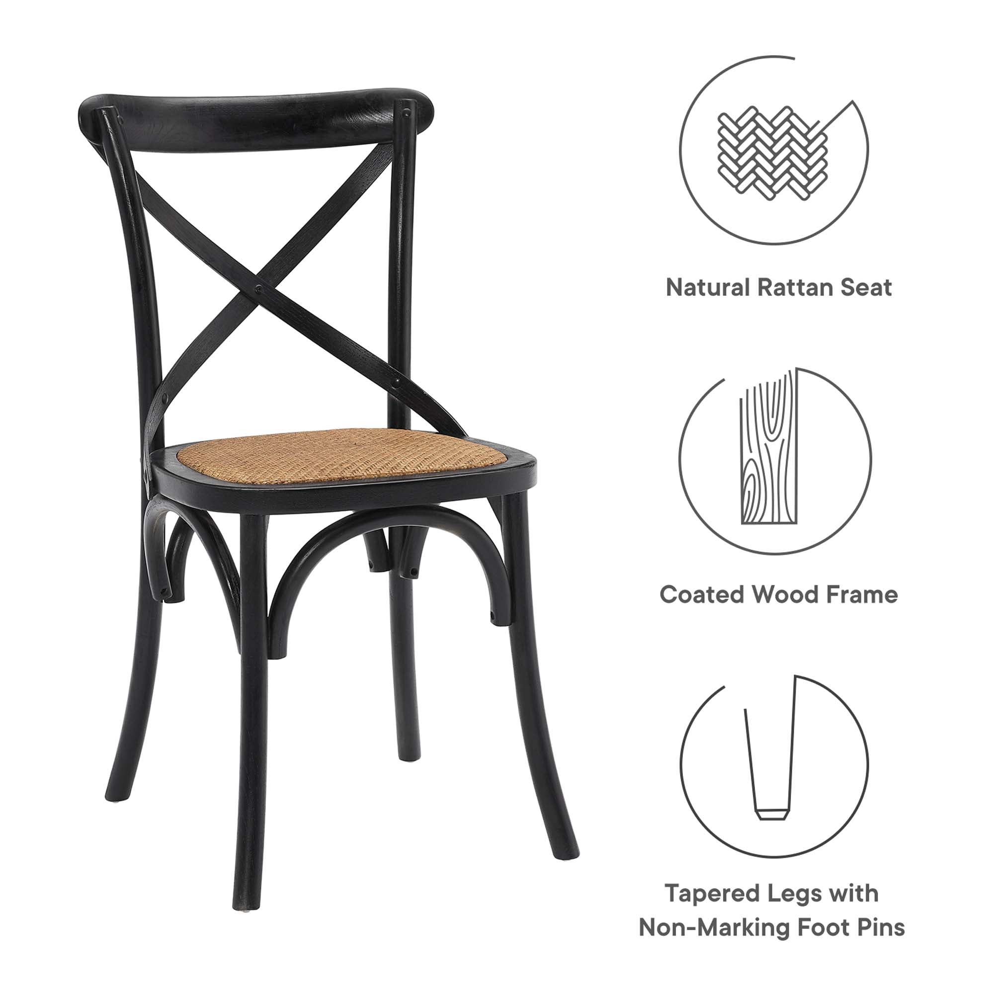 Modway Gear Dining Side Chair Set of 2
