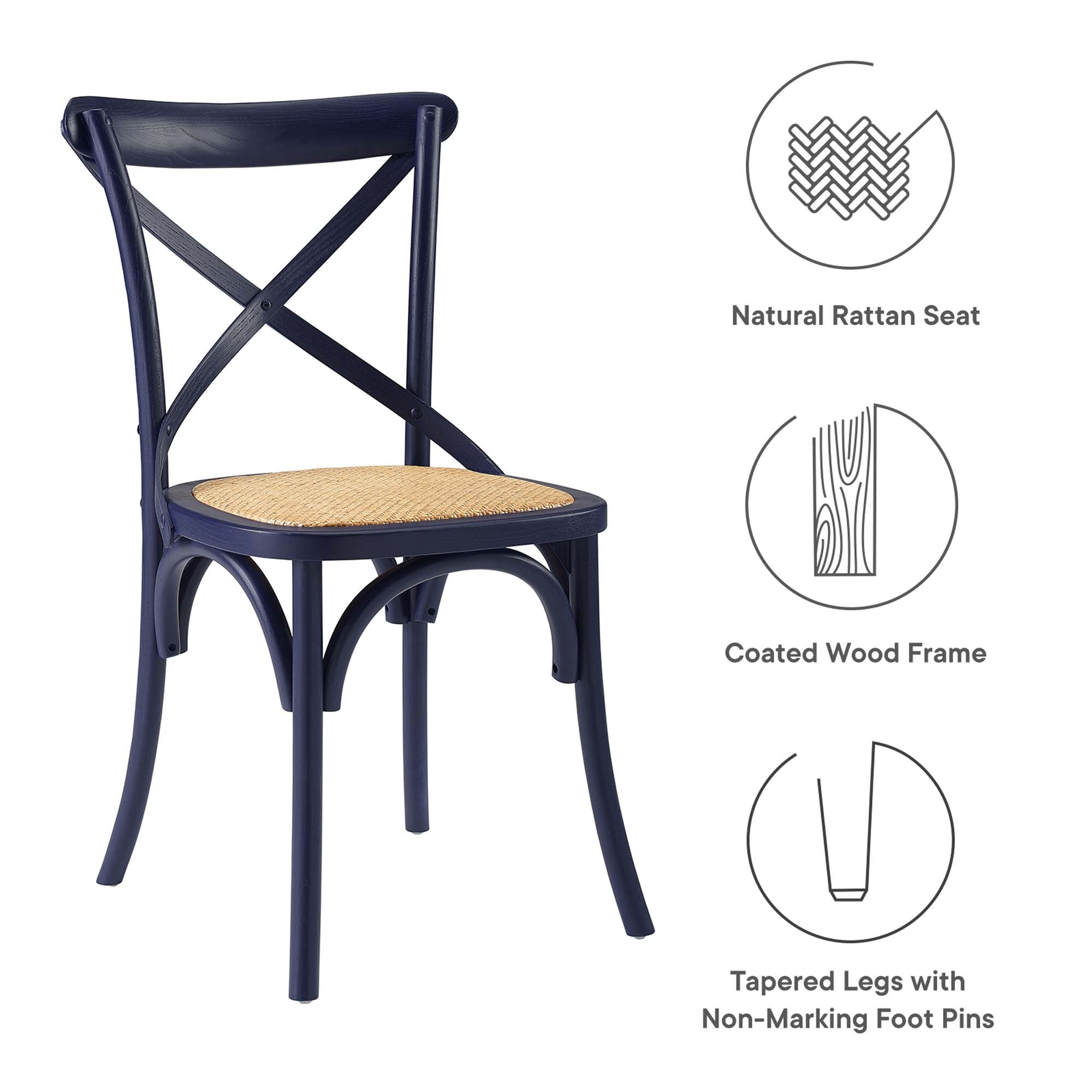 Modway Gear Dining Side Chair Set of 2