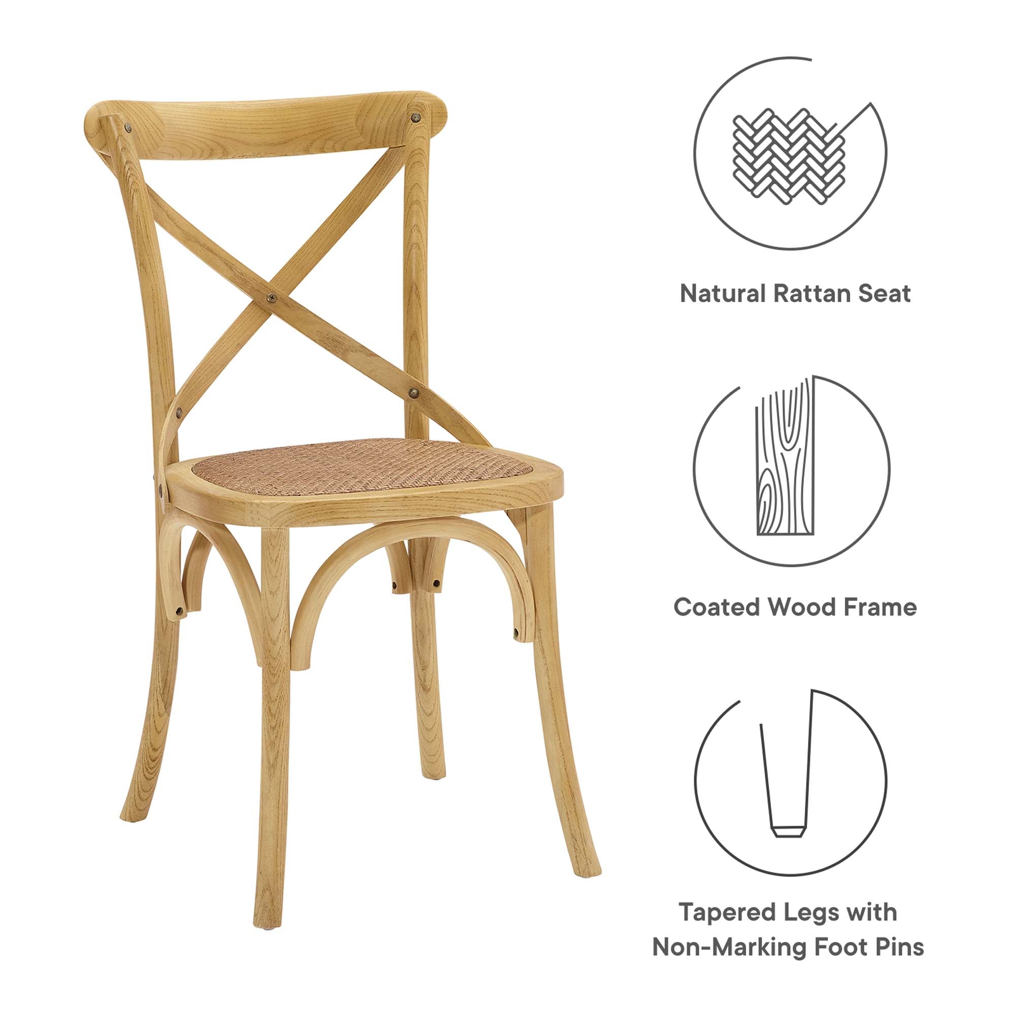 Modway Gear Dining Side Chair Set of 2