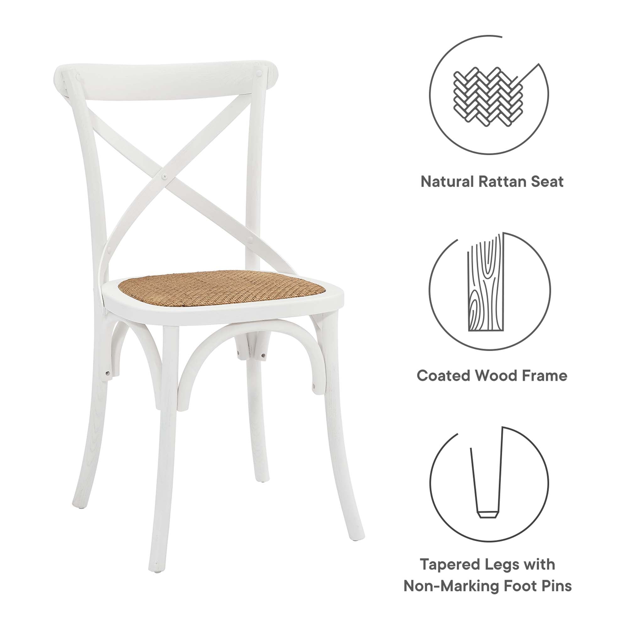 Modway Gear Dining Side Chair Set of 2