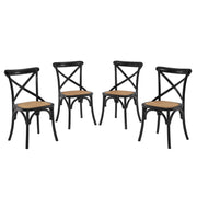 Modway Gear Dining Side Chair Set of 4