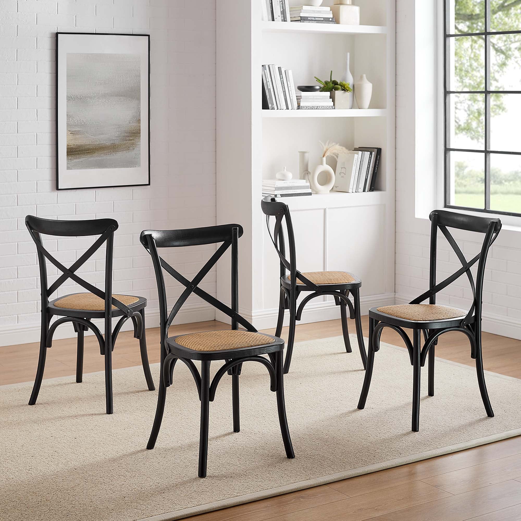Modway Gear Dining Side Chair Set of 4