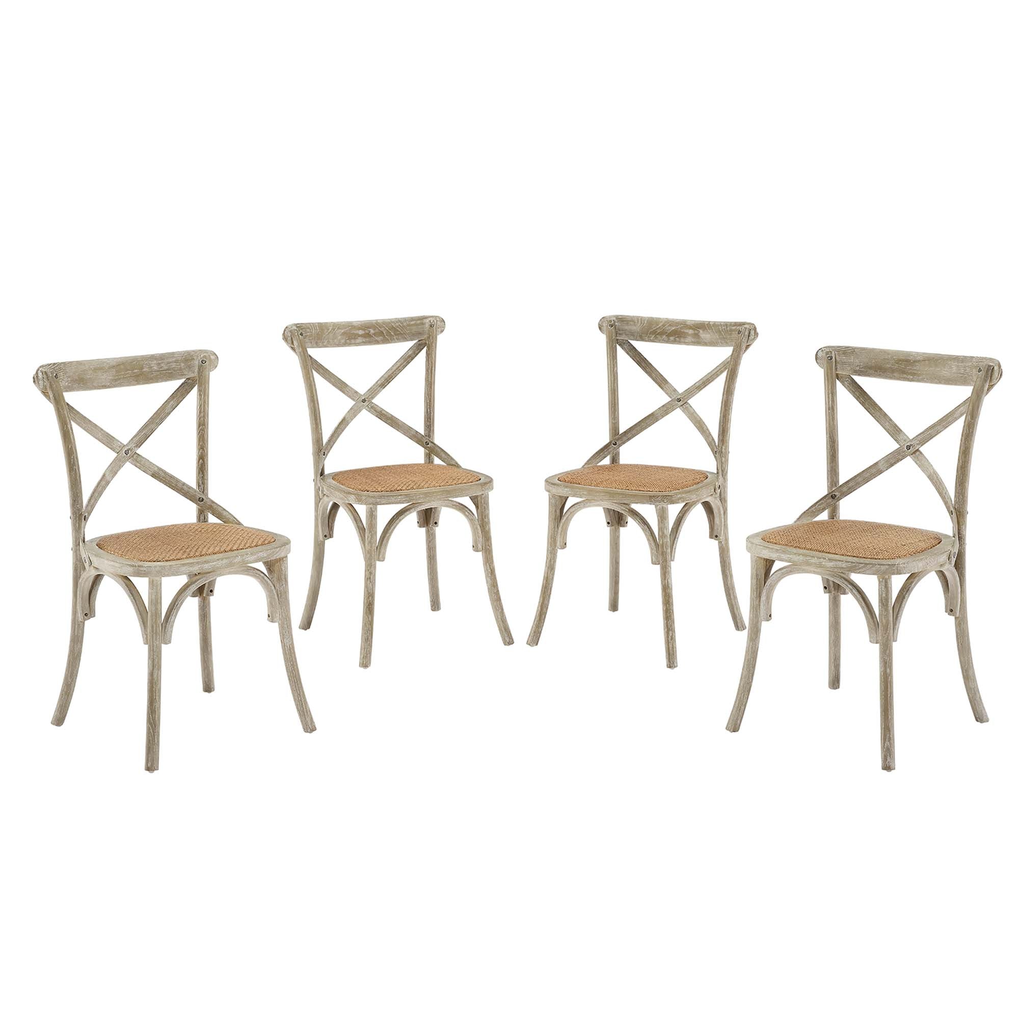 Modway Gear Dining Side Chair Set of 4