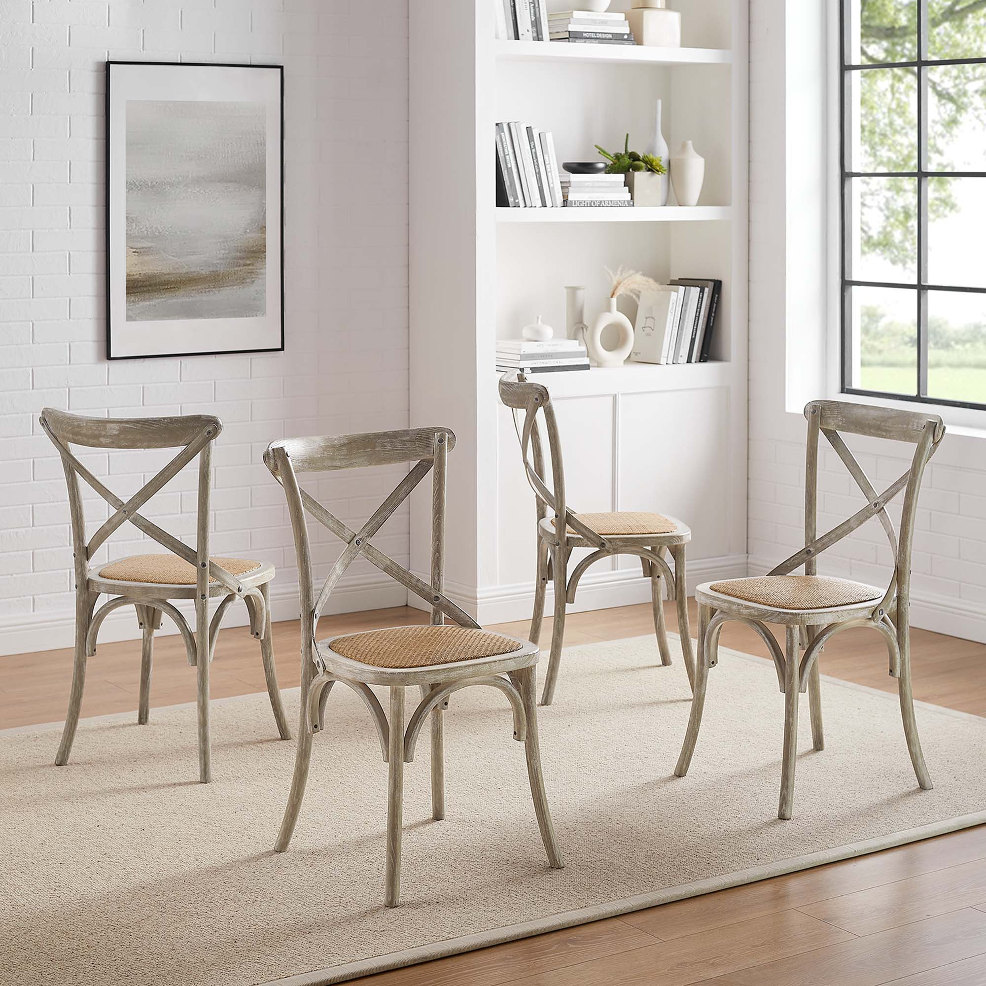 Modway Gear Dining Side Chair Set of 4