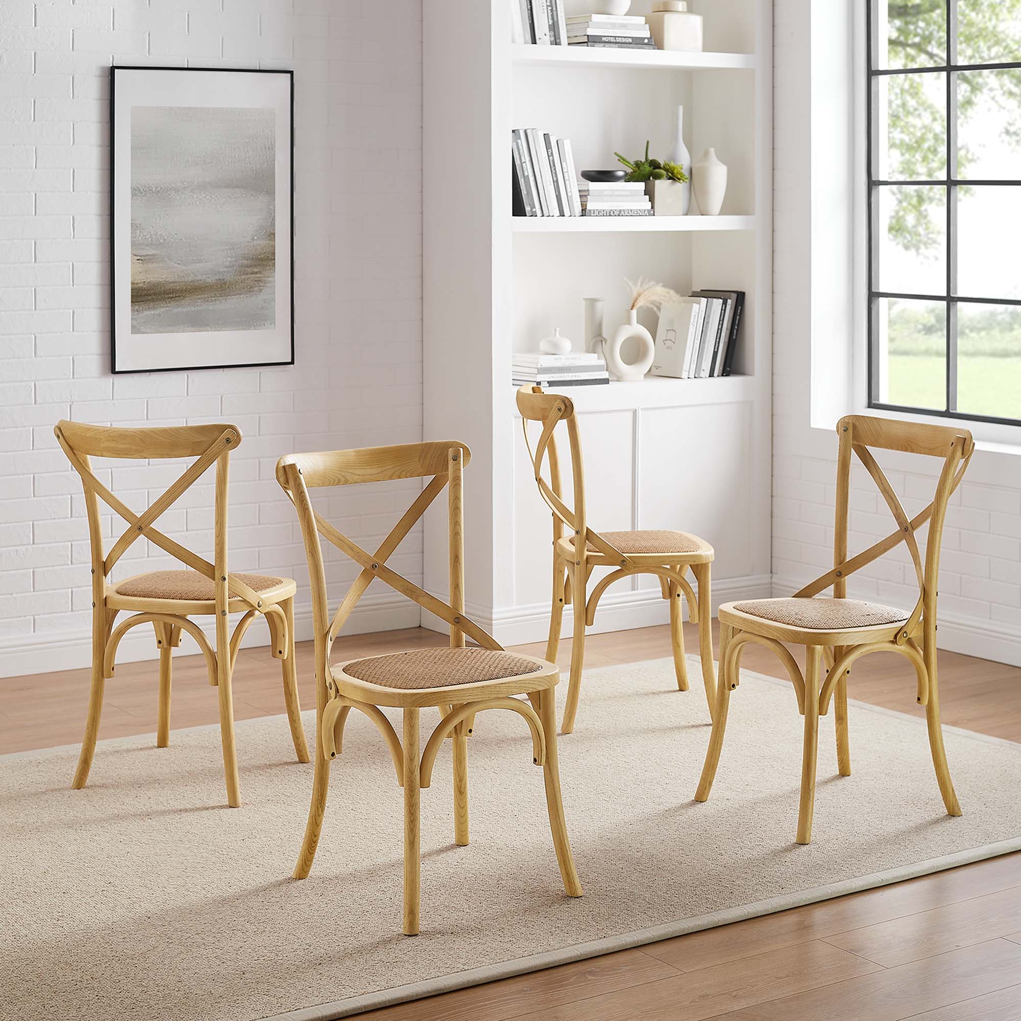 Modway Gear Dining Side Chair Set of 4