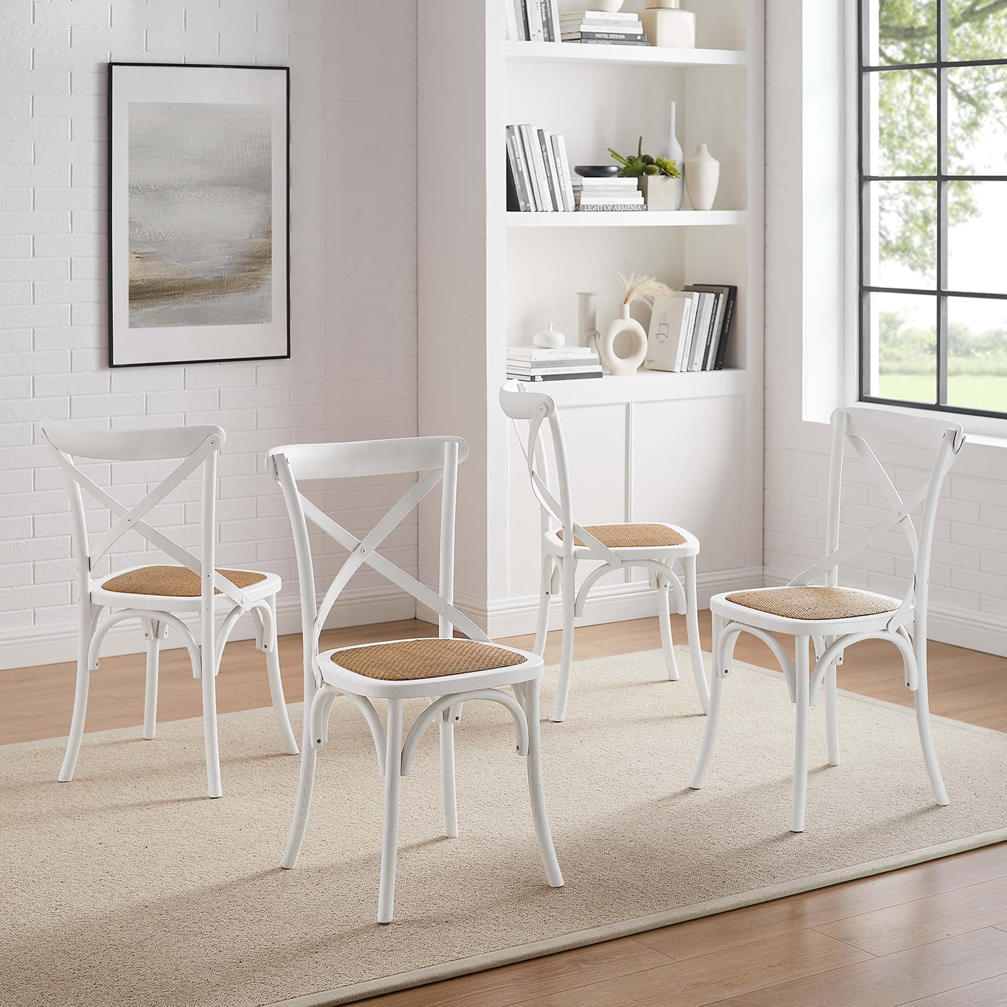 Modway Gear Dining Side Chair Set of 4
