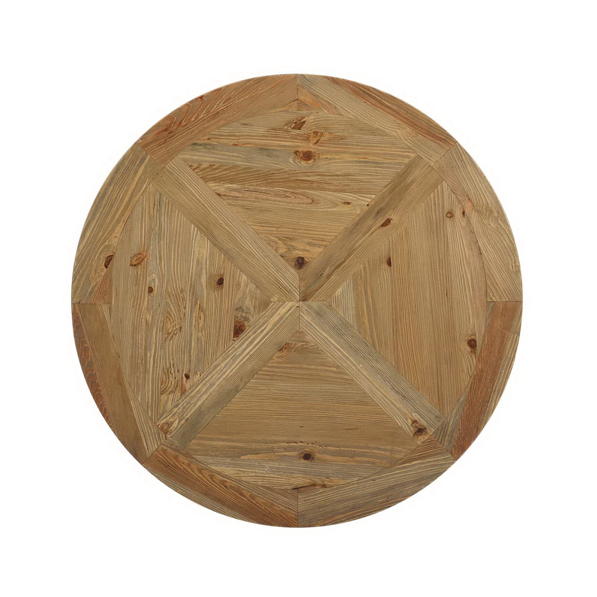 Modway Column 47" Round Pine Wood Dining Table