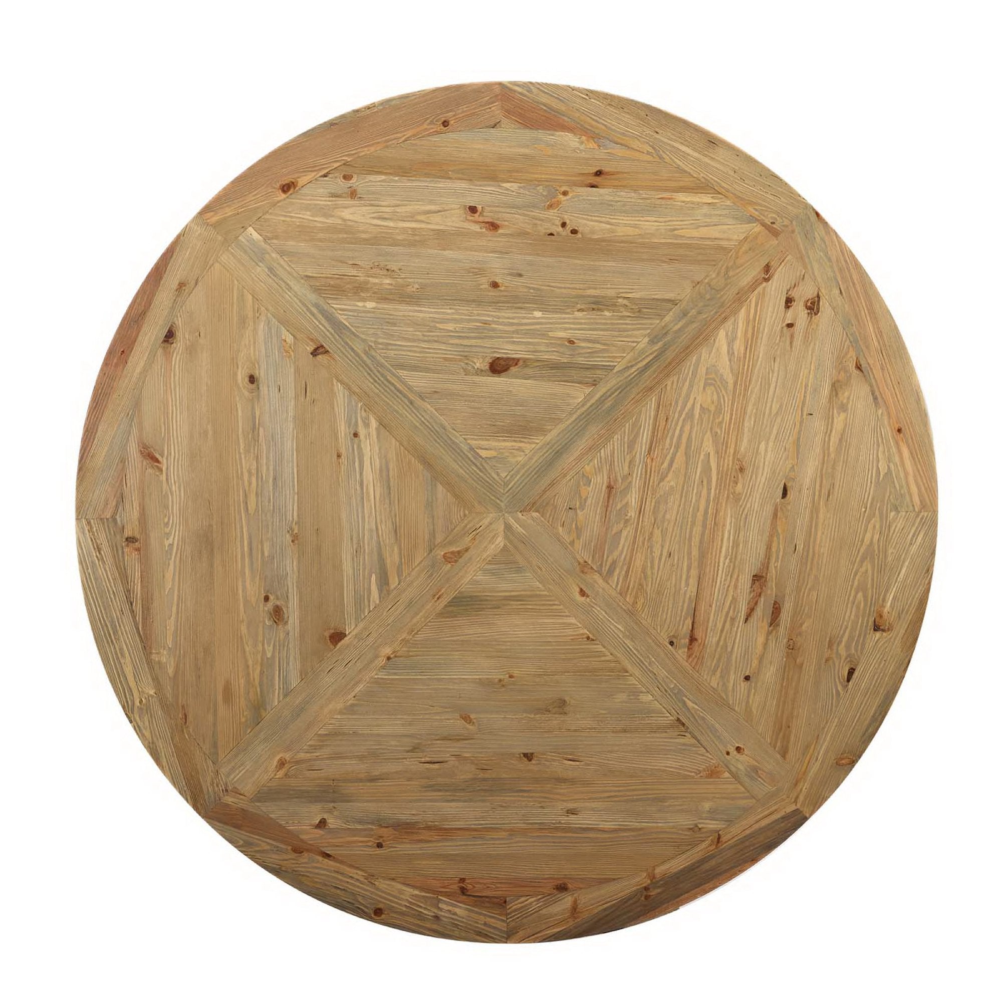 Modway Column 71" Round Pine Wood Dining Table