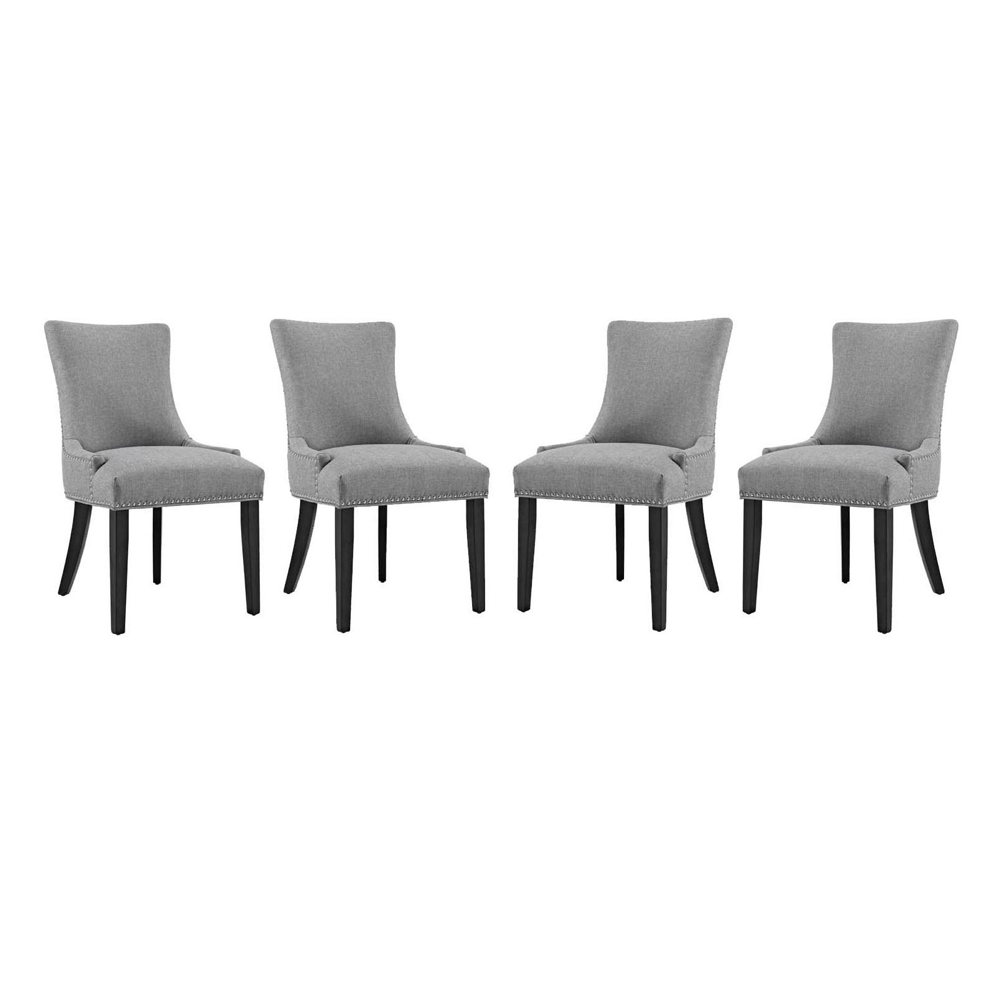 Modway Marquis Fabric Dining Chair Set of 4