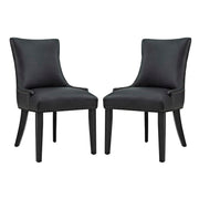 Modway Marquis Faux Leather Dining Chair Set of 2