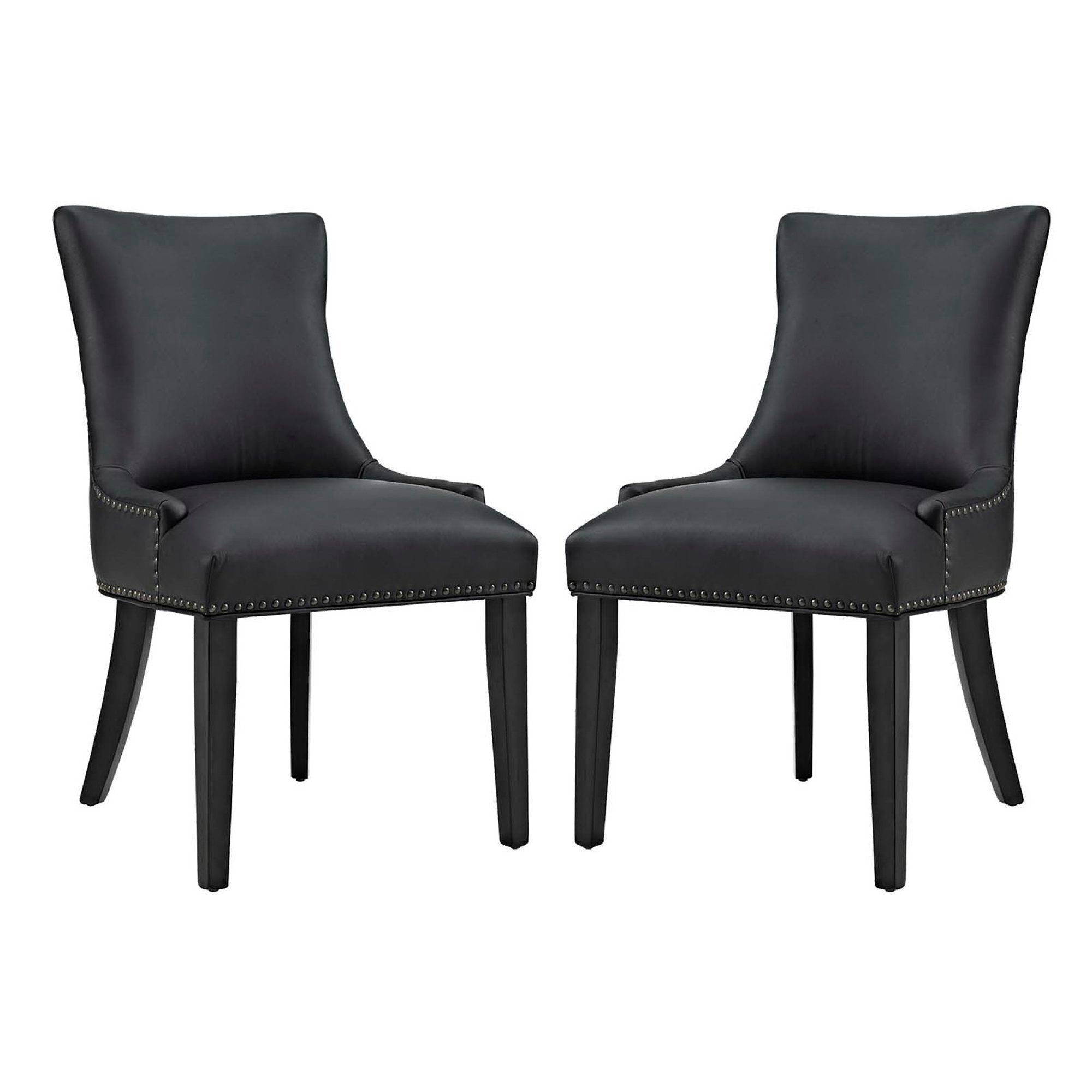 Modway Marquis Faux Leather Dining Chair Set of 2