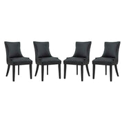 Modway Marquis Faux Leather Dining Chair Set of 4