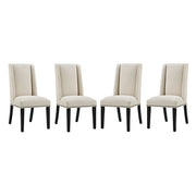 Modway Baron Fabric Dining Chair Set of 4