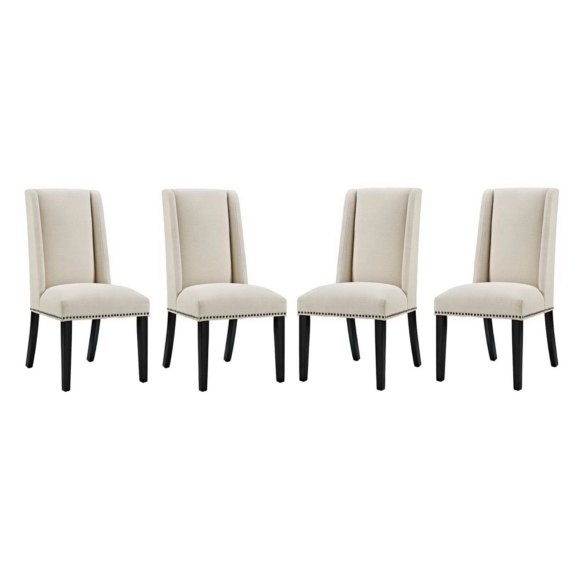 Modway Baron Fabric Dining Chair Set of 4