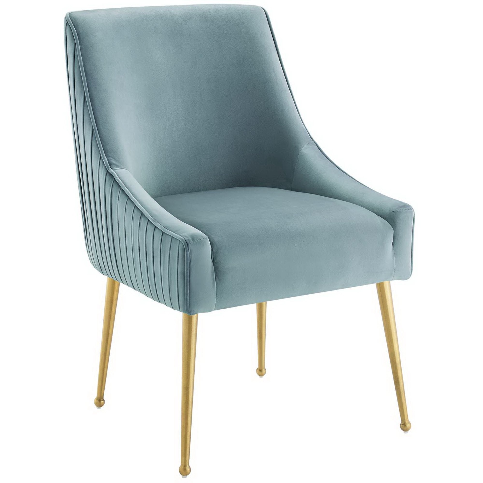 Modway Discern Pleated Back Upholstered Performance Velvet Dining Chair