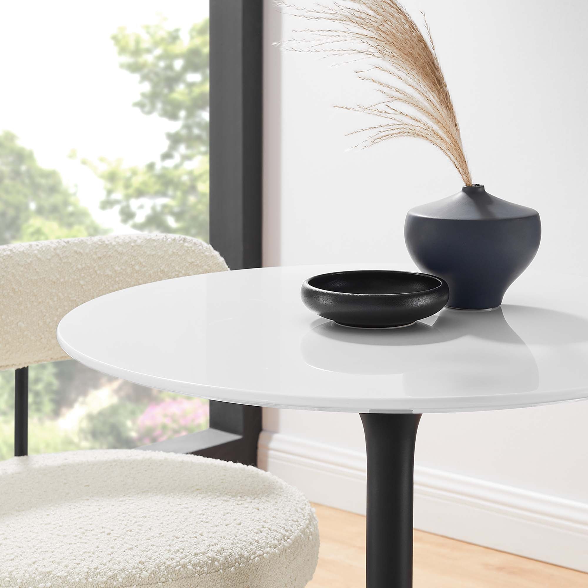 Modway Lippa 28" Round Wood Dining Table