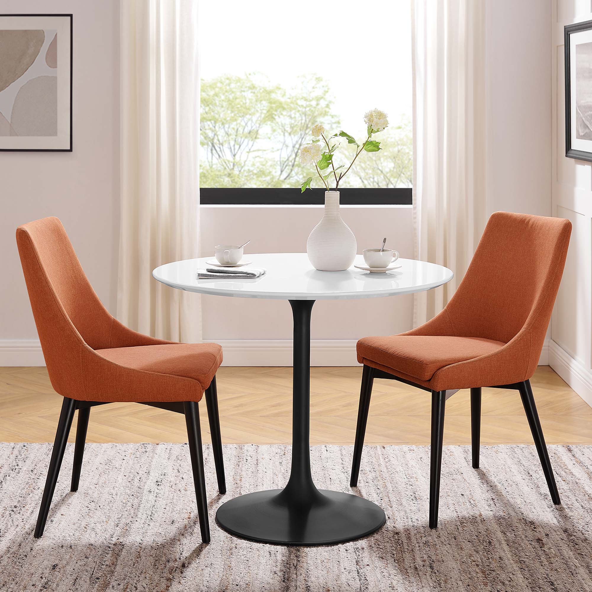 Modway Lippa 36" Round Wood Dining Table