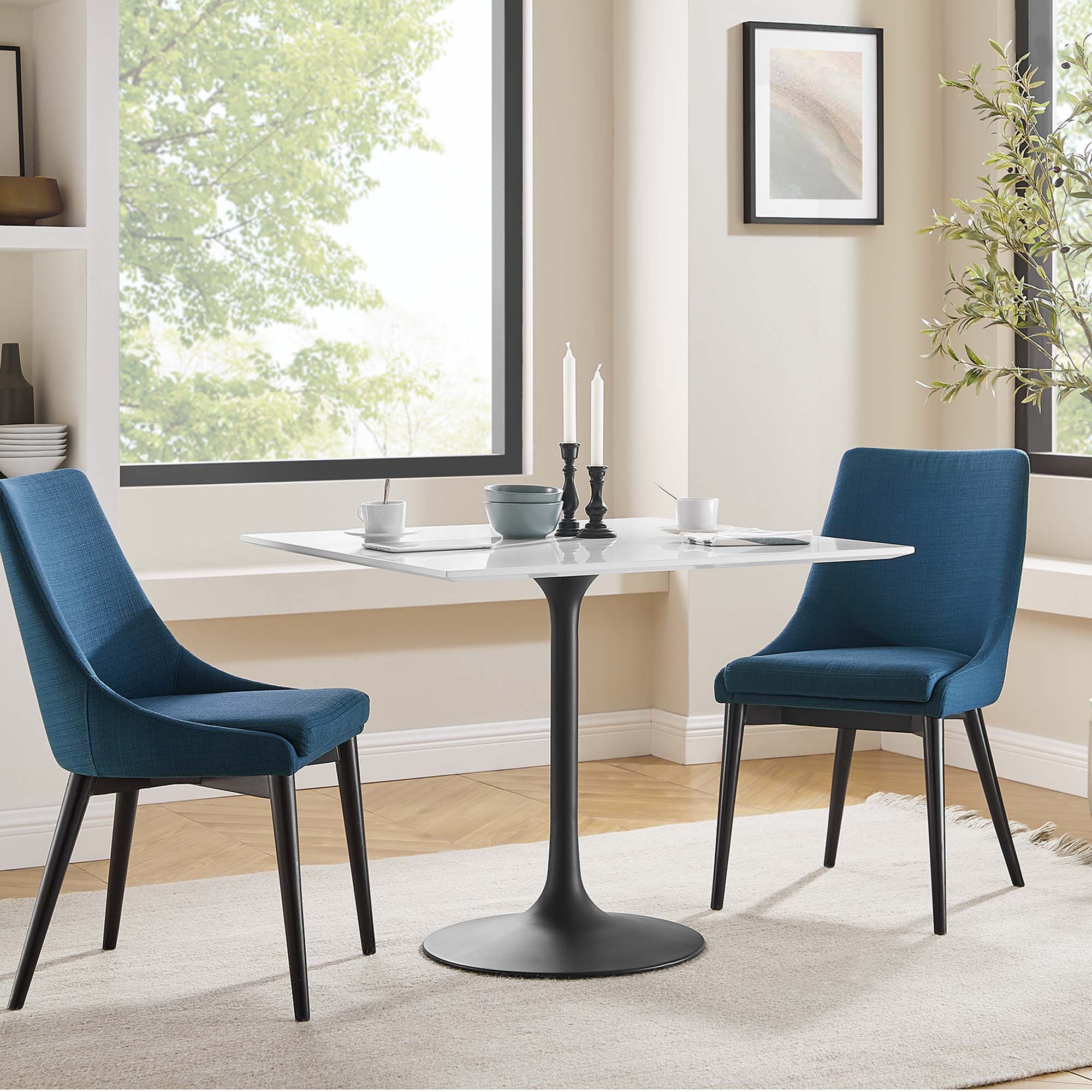 Modway Lippa 36" Square Wood Dining Table