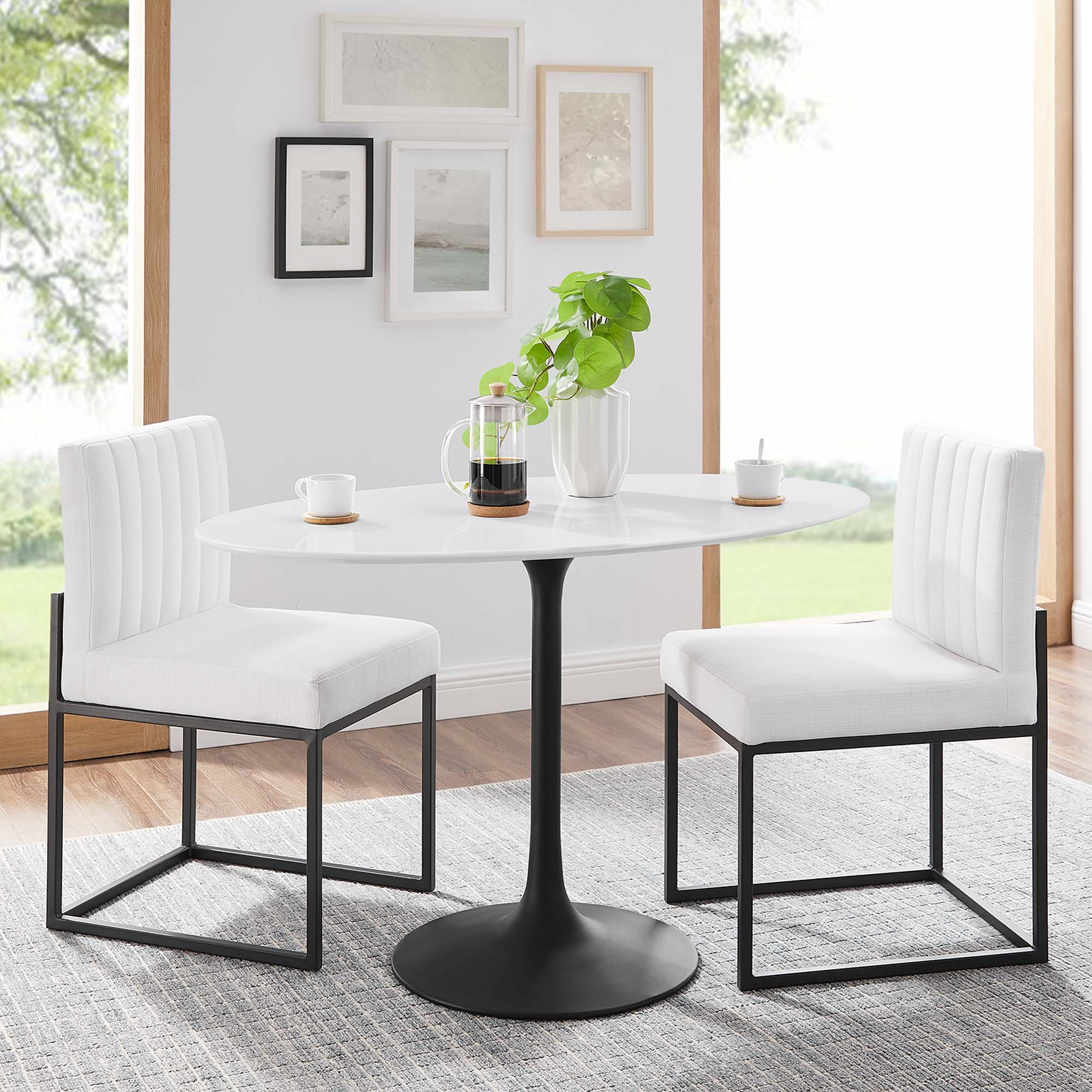 Modway Lippa 48" Oval Wood Dining Table
