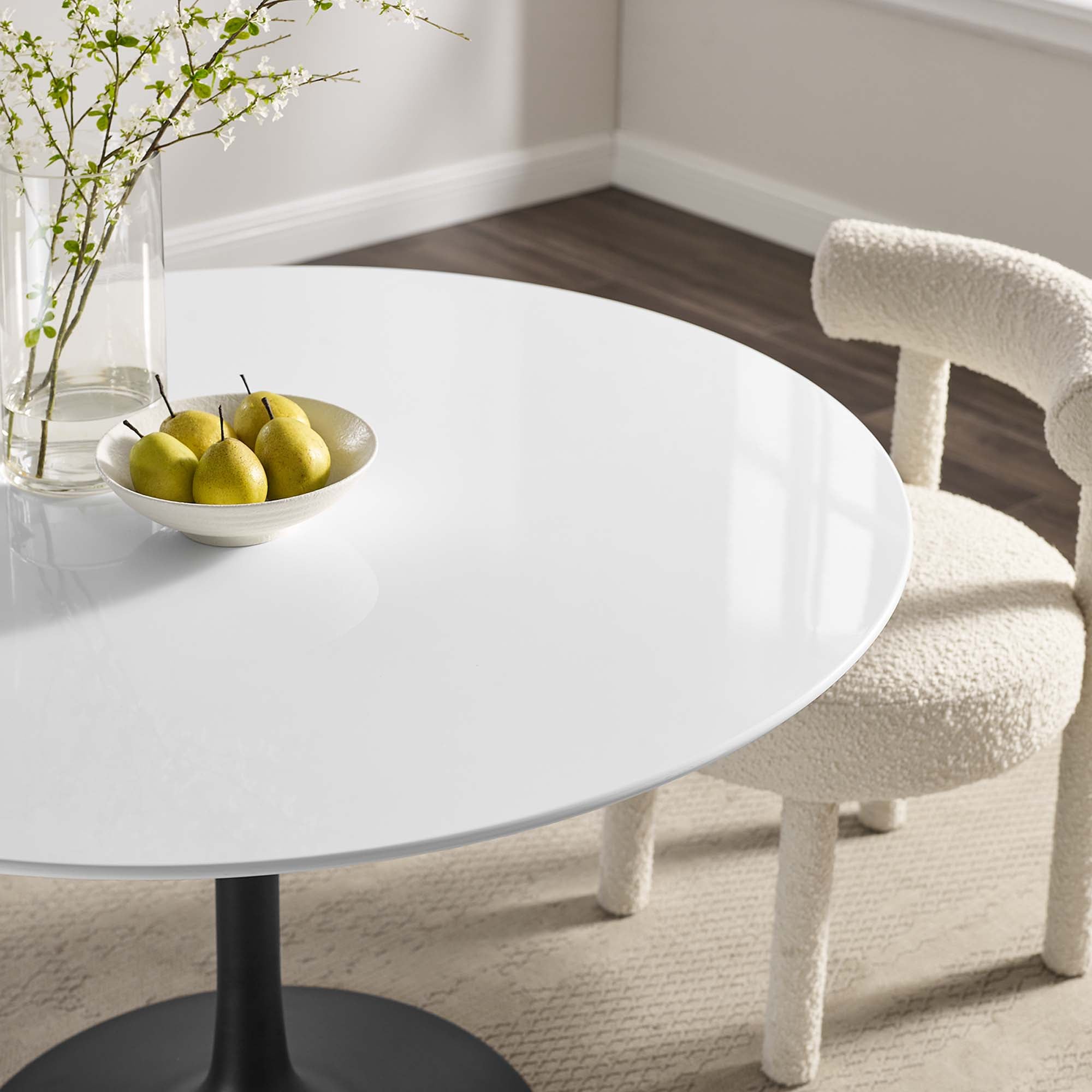 Modway Lippa 48" Round Wood Dining Table