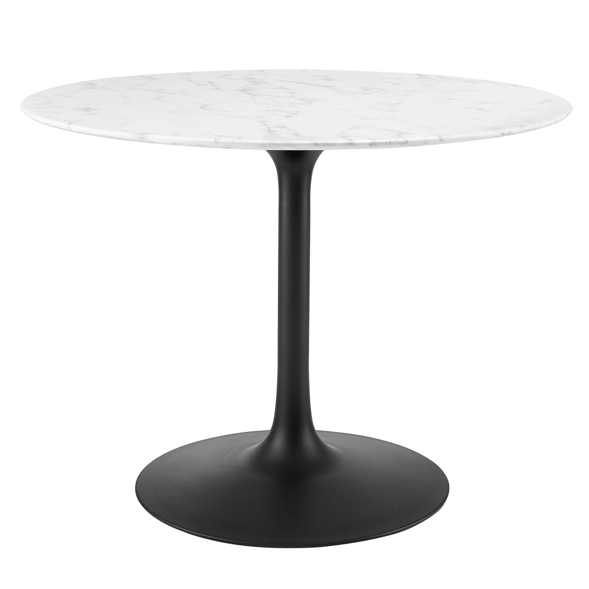 Modway Lippa 40" Round Faux Marble Dining Table
