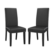 Modway Parcel Vinyl Dining Side Chair Set of 2