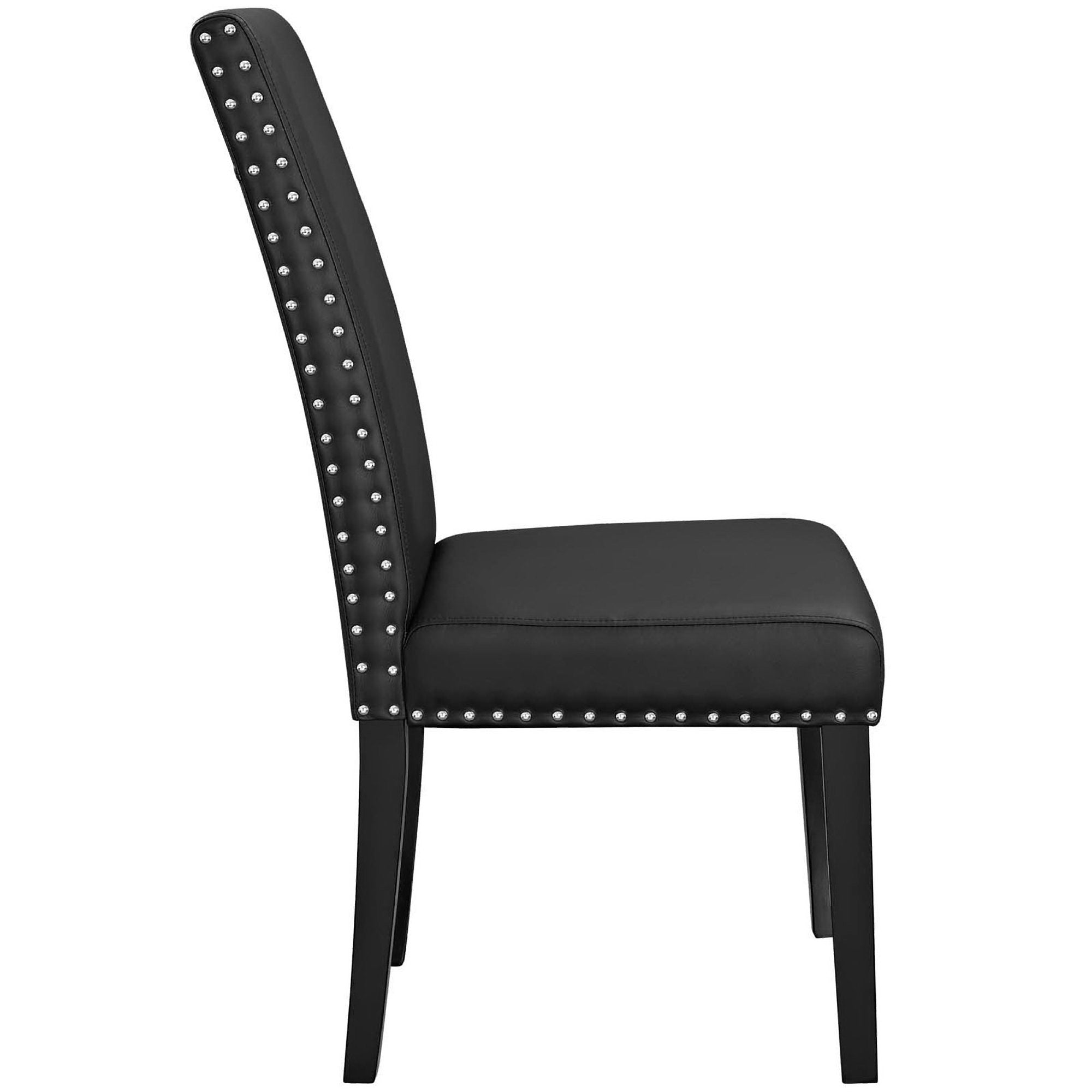 Modway Parcel Vinyl Dining Side Chair Set of 4