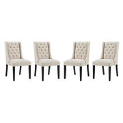 Modway Baronet Fabric Dining Chair Set of 4