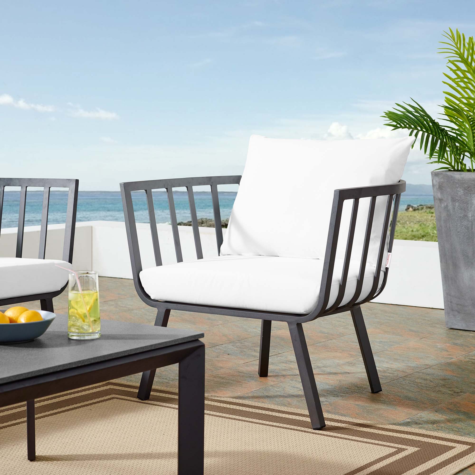 Modway Riverside Outdoor Patio Aluminum Armchair