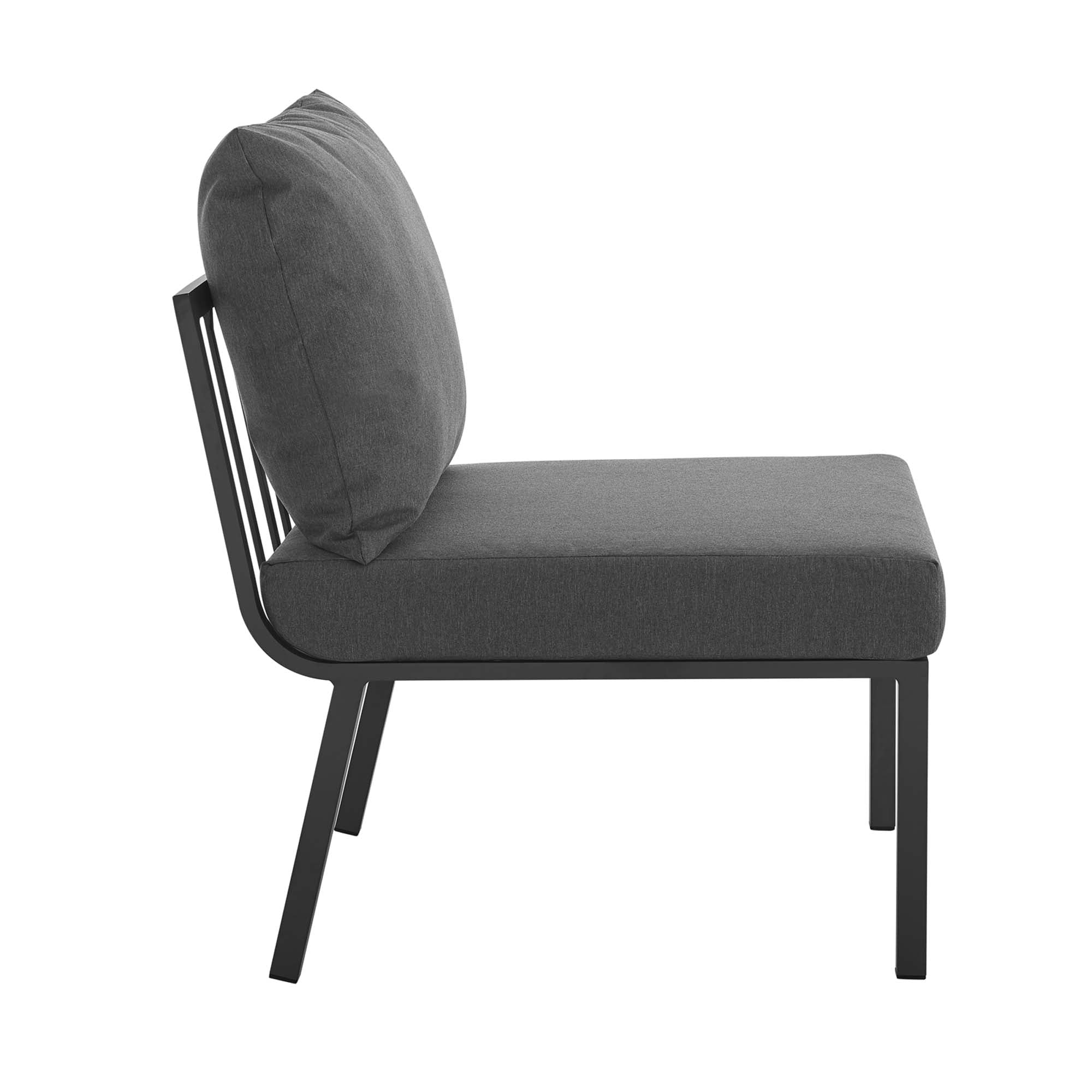 Modway Riverside Outdoor Patio Aluminum Armless Chair