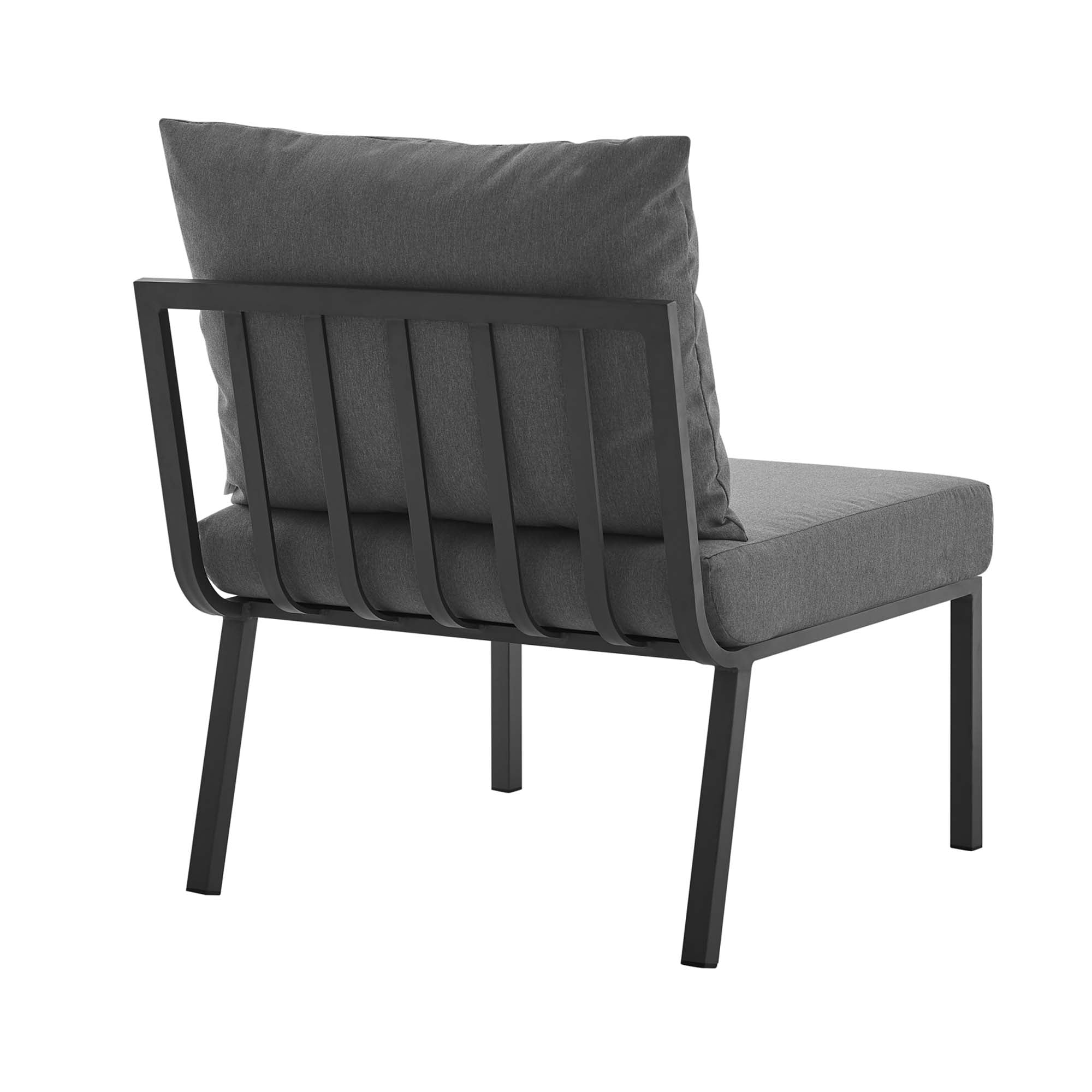 Modway Riverside Outdoor Patio Aluminum Armless Chair