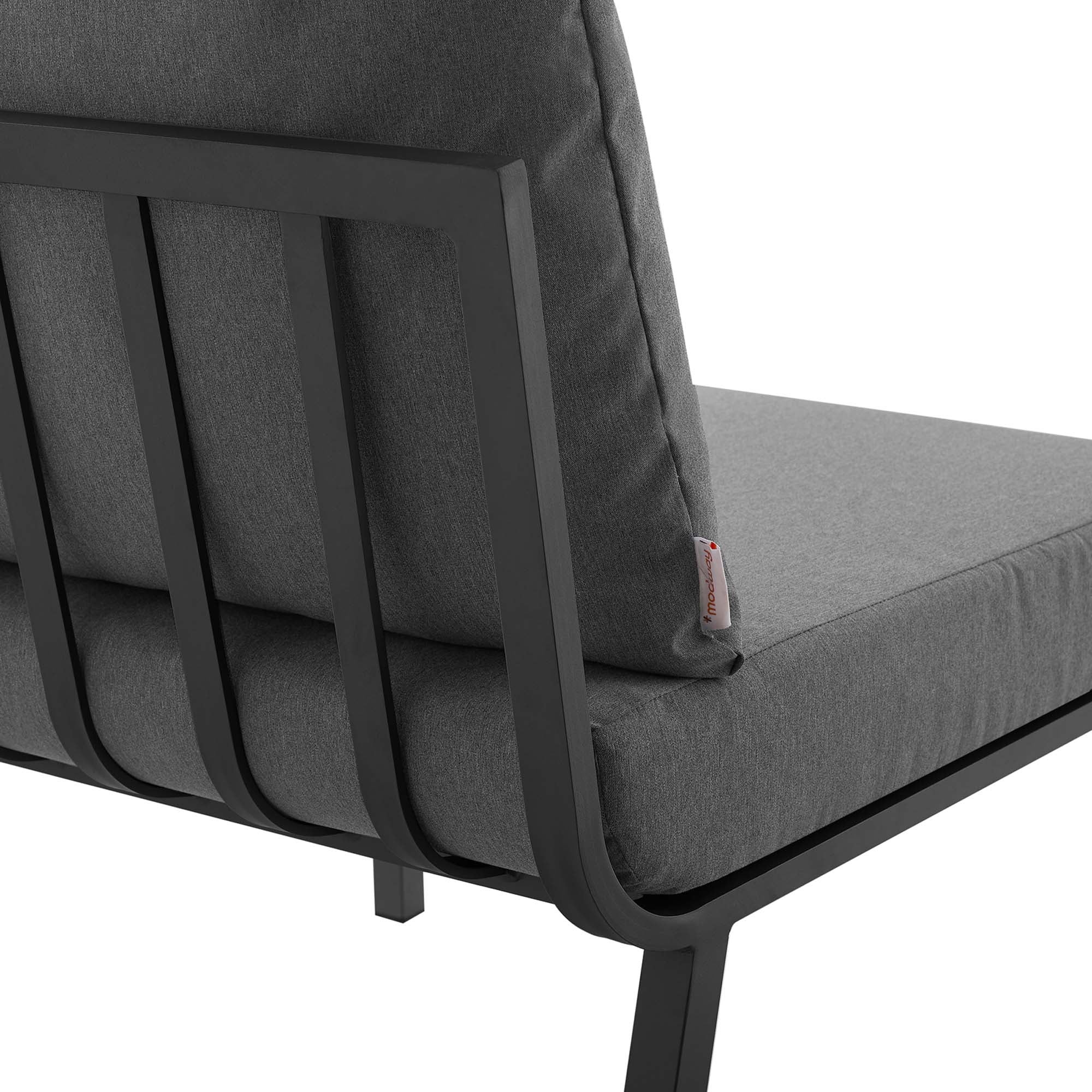 Modway Riverside Outdoor Patio Aluminum Armless Chair