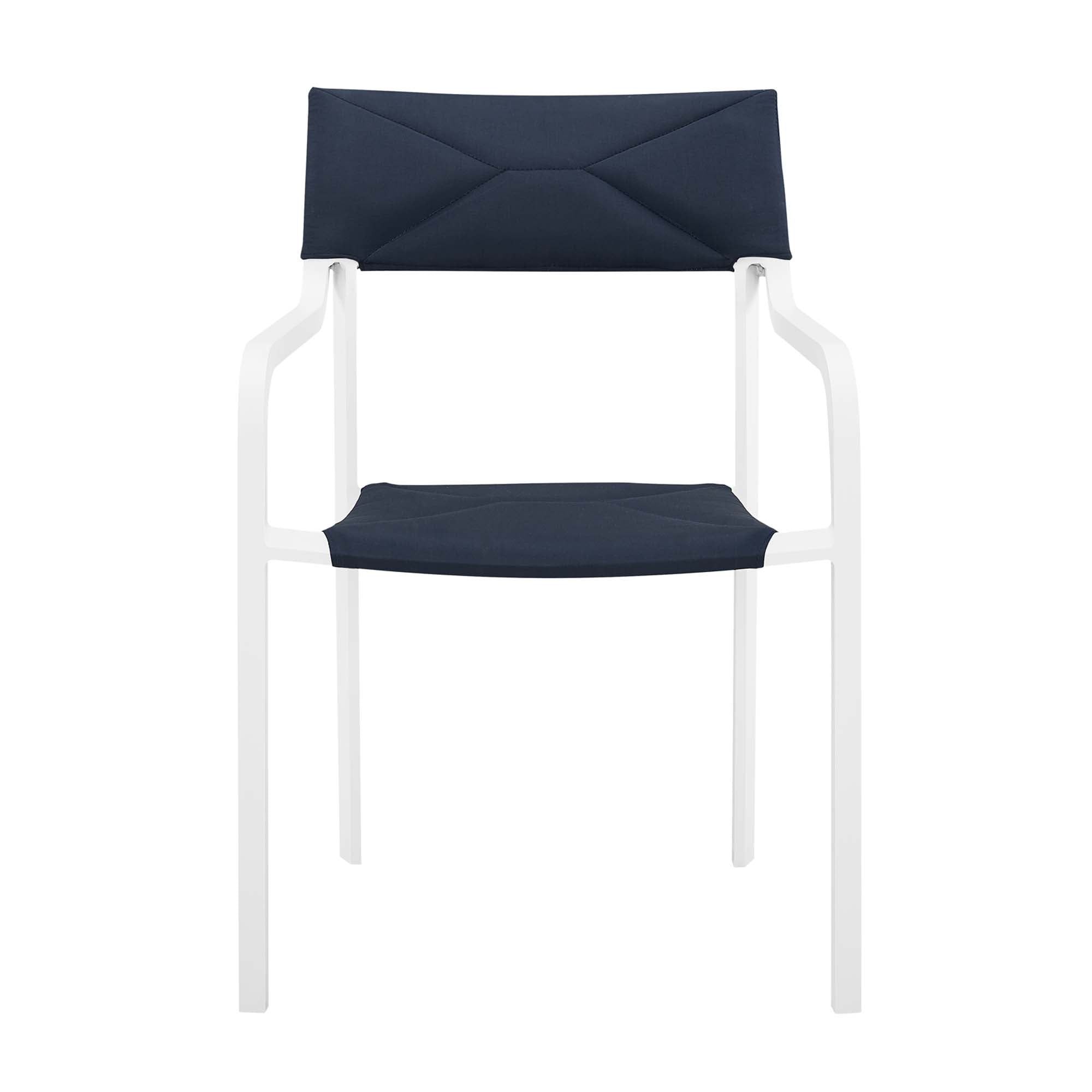 Modway Raleigh Stackable Outdoor Patio Aluminum Dining Armchair