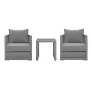 Modway Aura 3 Piece Outdoor Patio Wicker Rattan Set