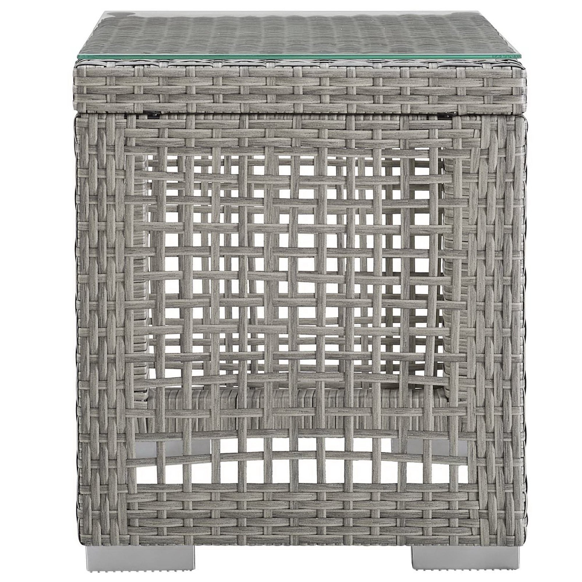 Modway Aura 3 Piece Outdoor Patio Wicker Rattan Set