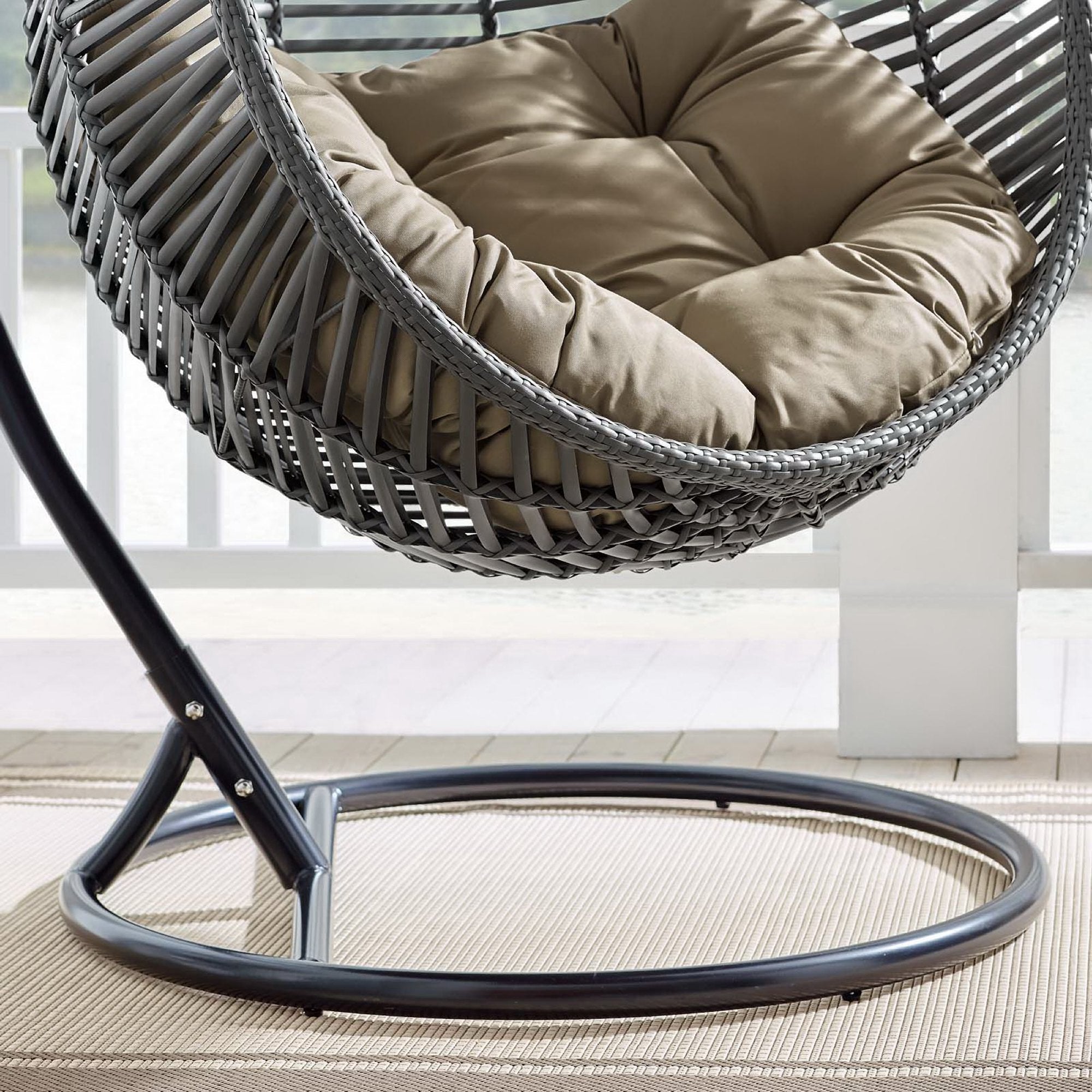 Modway Garner Teardrop Outdoor Patio Swing Chair