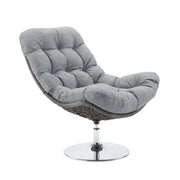 Modway Brighton Wicker Rattan Outdoor Patio Swivel Lounge Chair