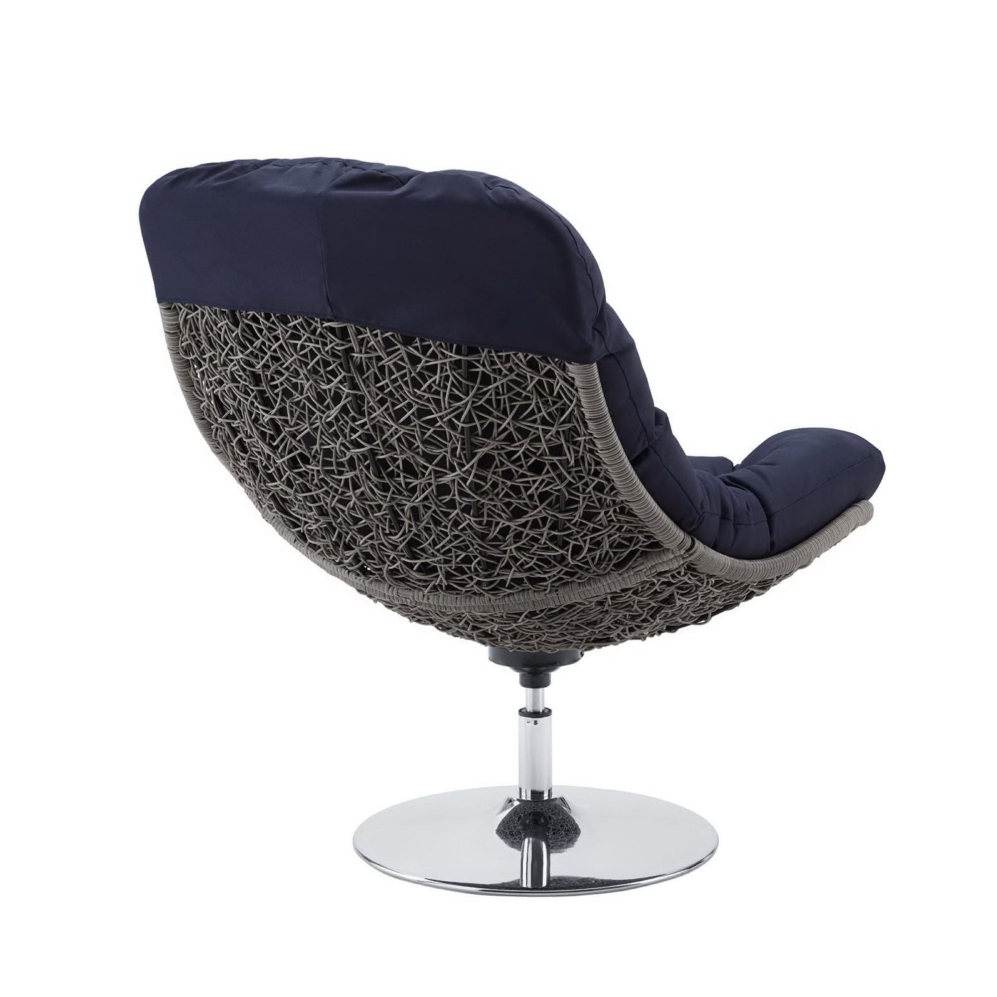 Modway Brighton Wicker Rattan Outdoor Patio Swivel Lounge Chair