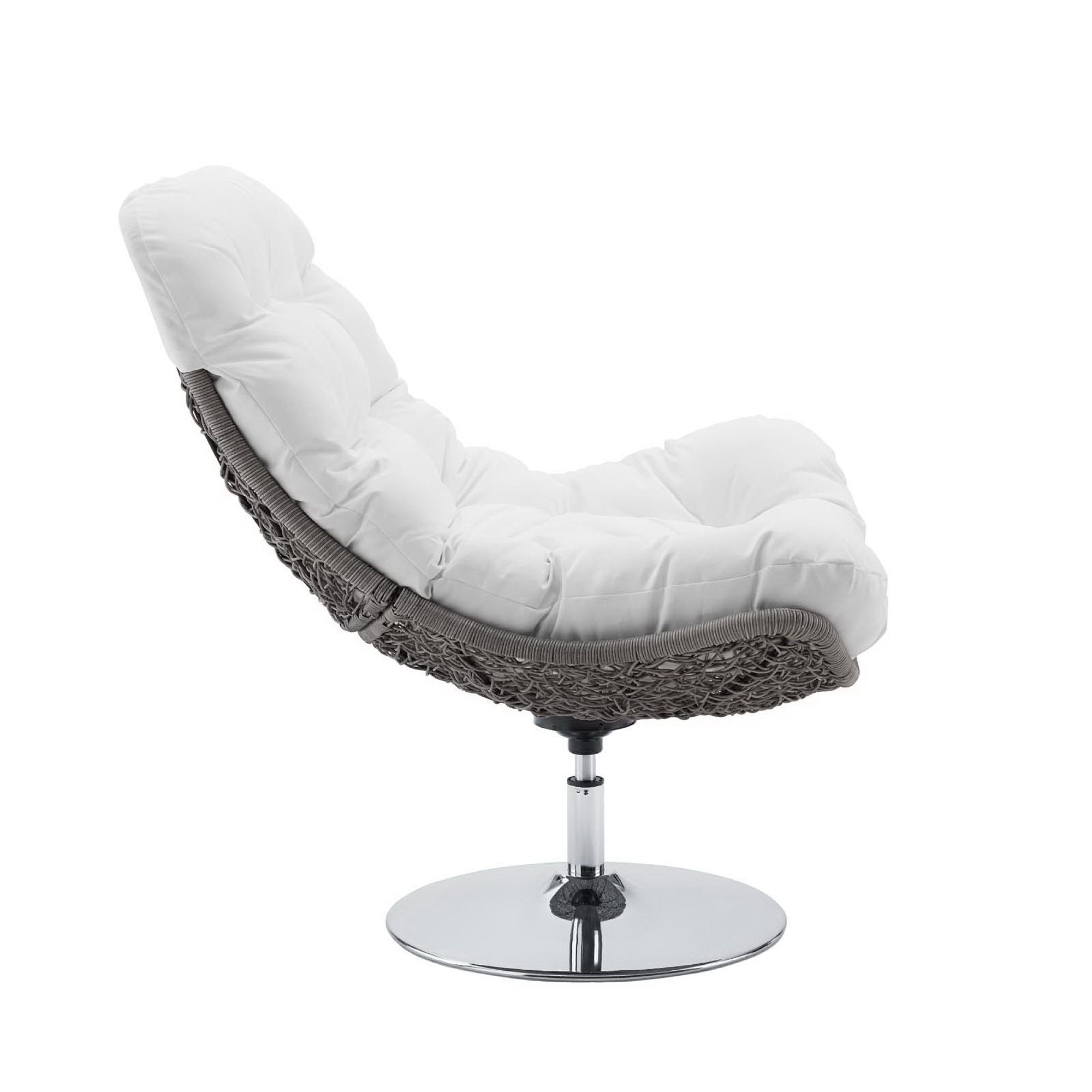 Modway Brighton Wicker Rattan Outdoor Patio Swivel Lounge Chair