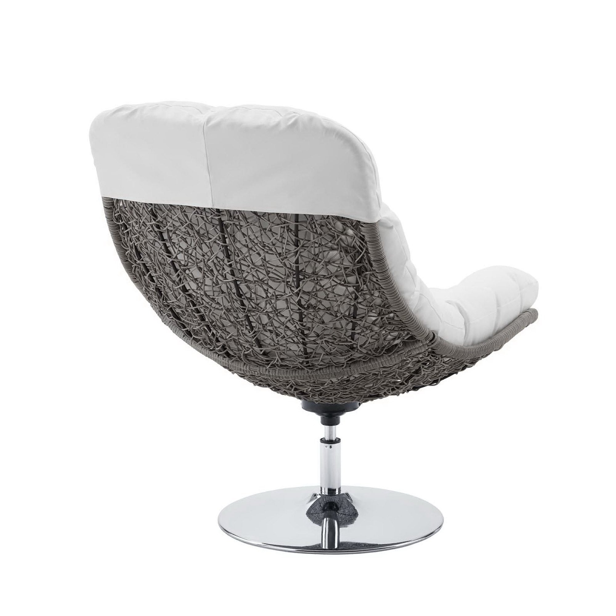 Modway Brighton Wicker Rattan Outdoor Patio Swivel Lounge Chair