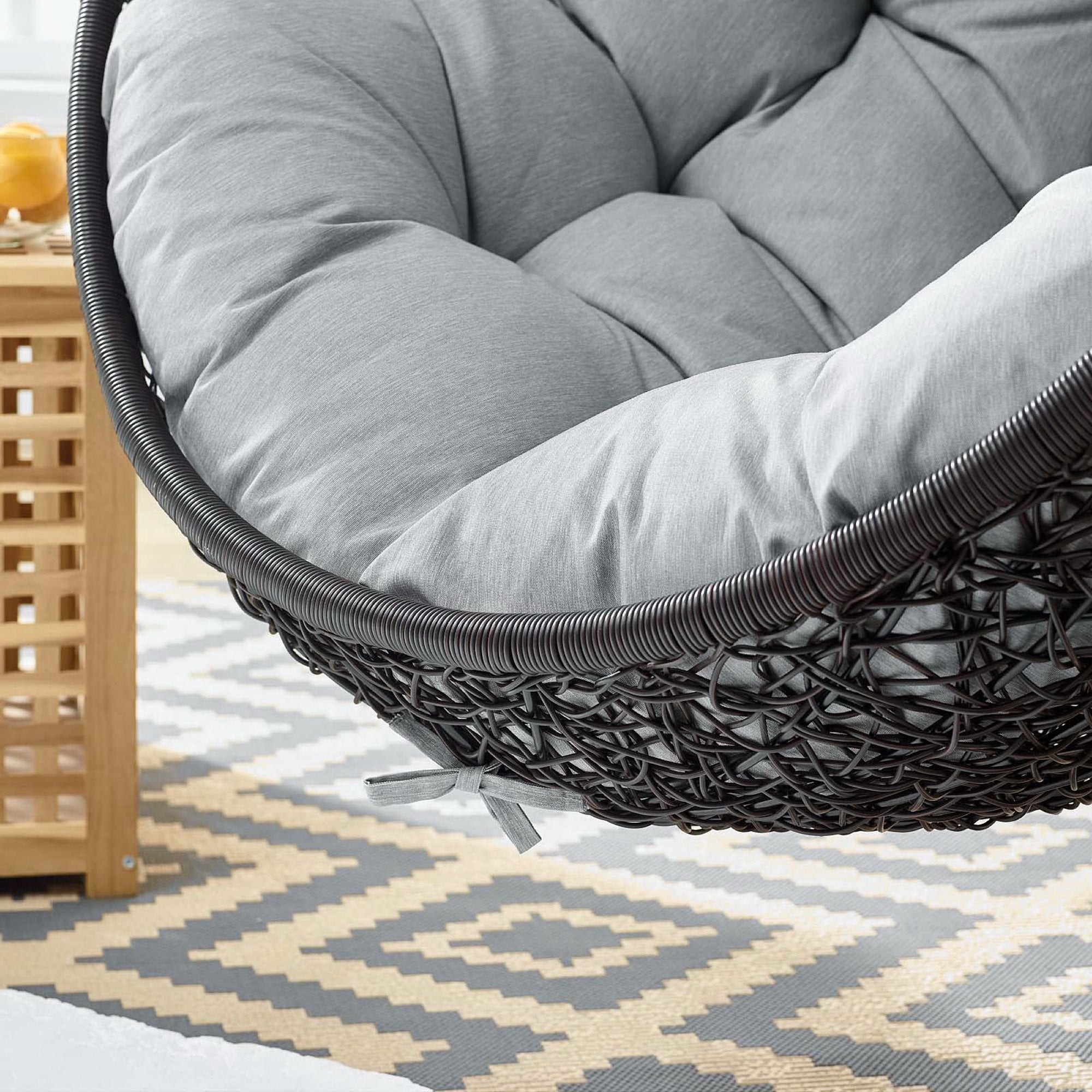 Modway Encase Swing Outdoor Patio Lounge Chair Without Stand
