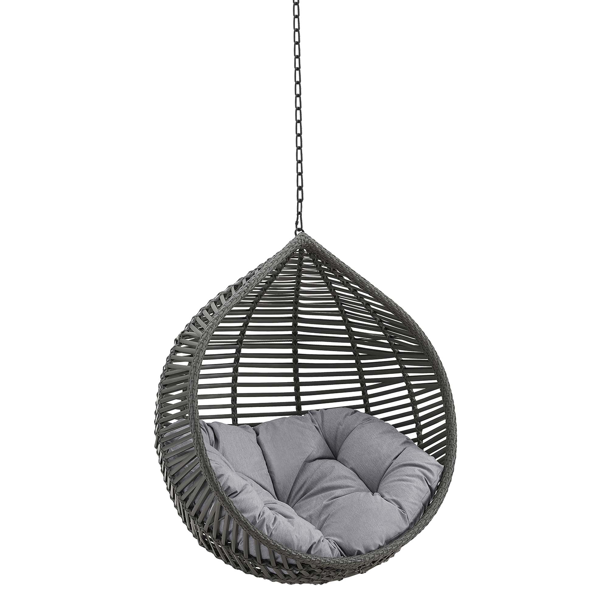 Modway Garner Teardrop Outdoor Patio Swing Chair Without Stand