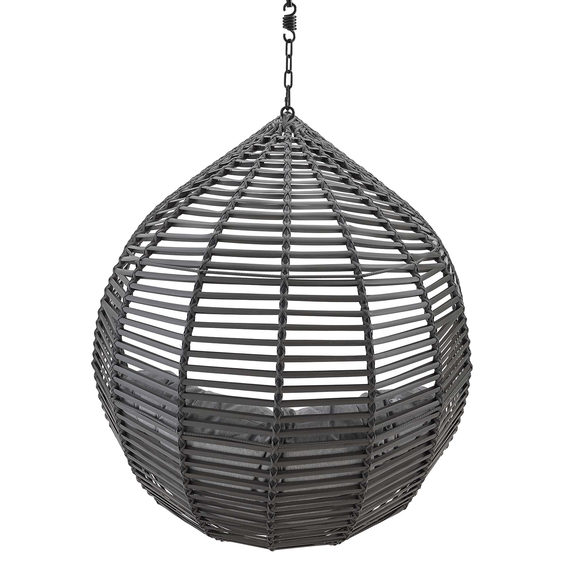 Modway Garner Teardrop Outdoor Patio Swing Chair Without Stand