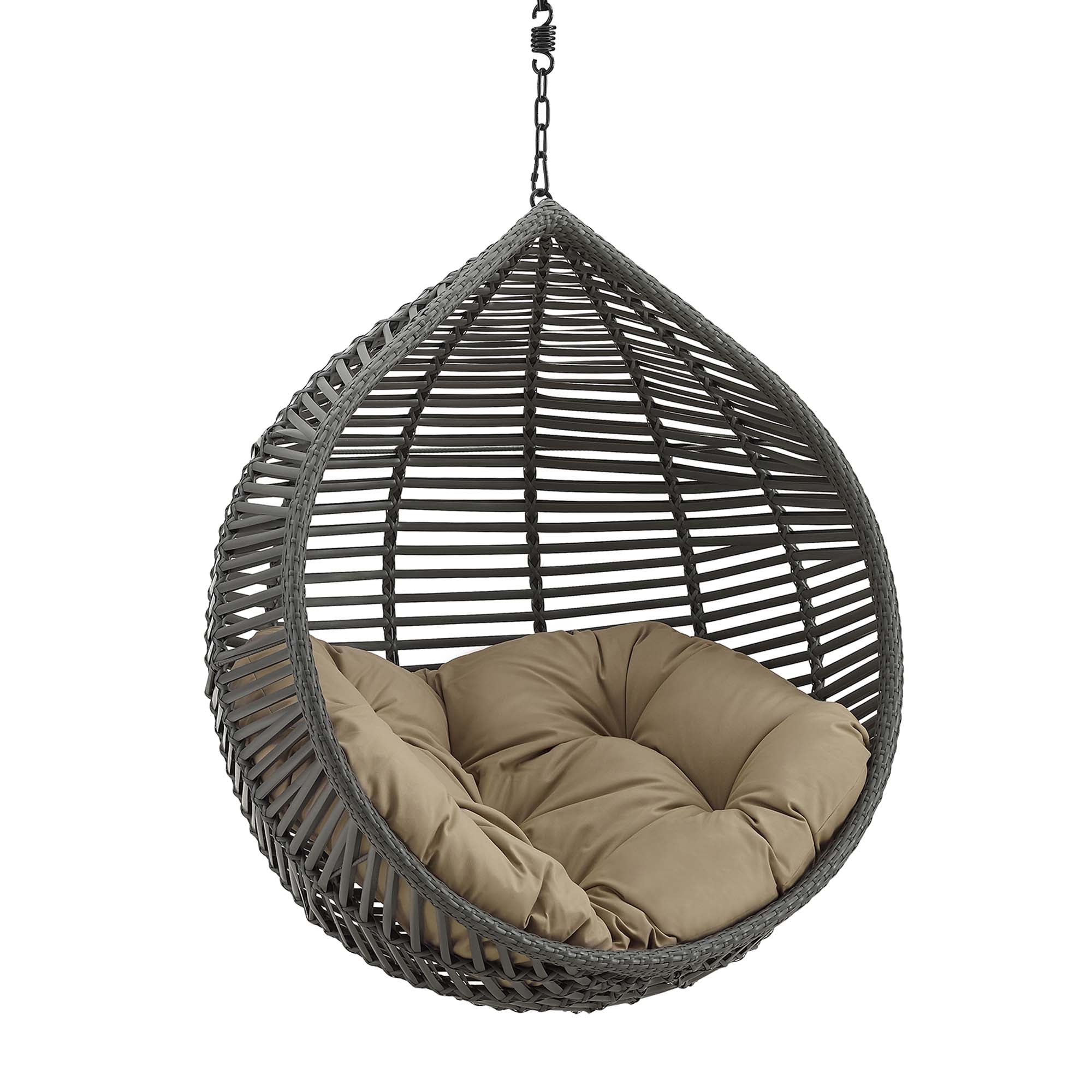 Modway Garner Teardrop Outdoor Patio Swing Chair Without Stand